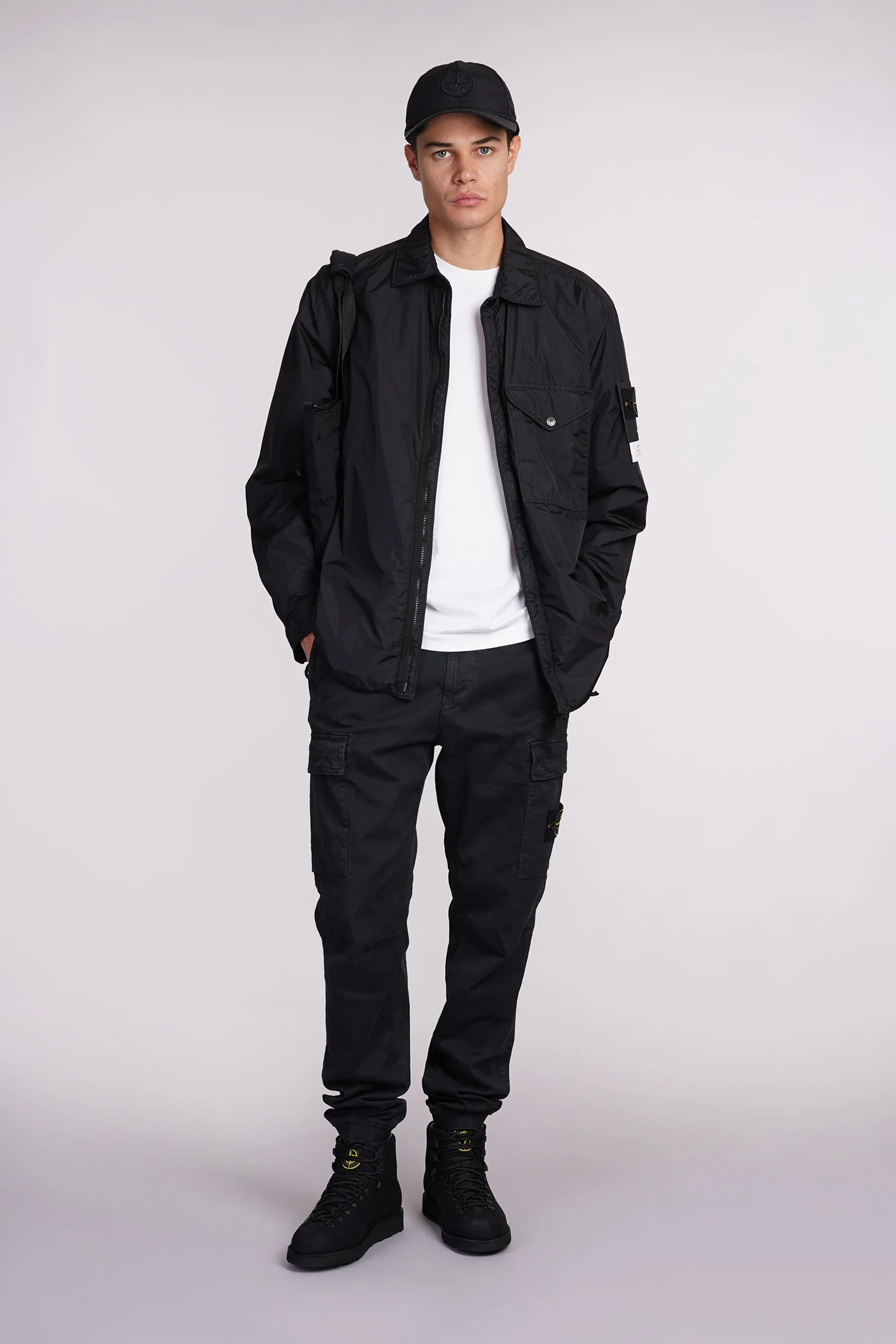 Casual jacket in black polyamide - Image 2