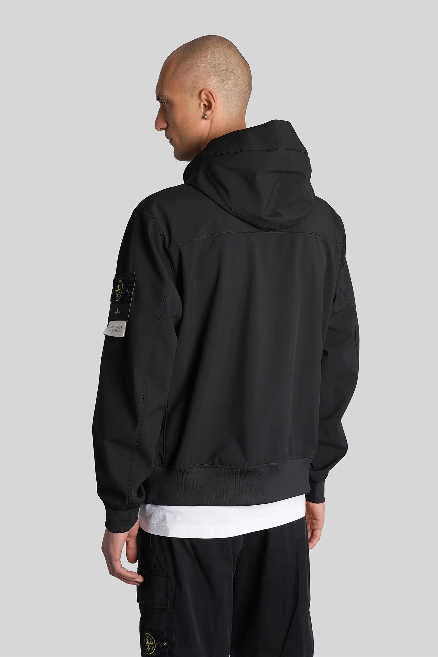 Casual jacket in black polyester - Image 3