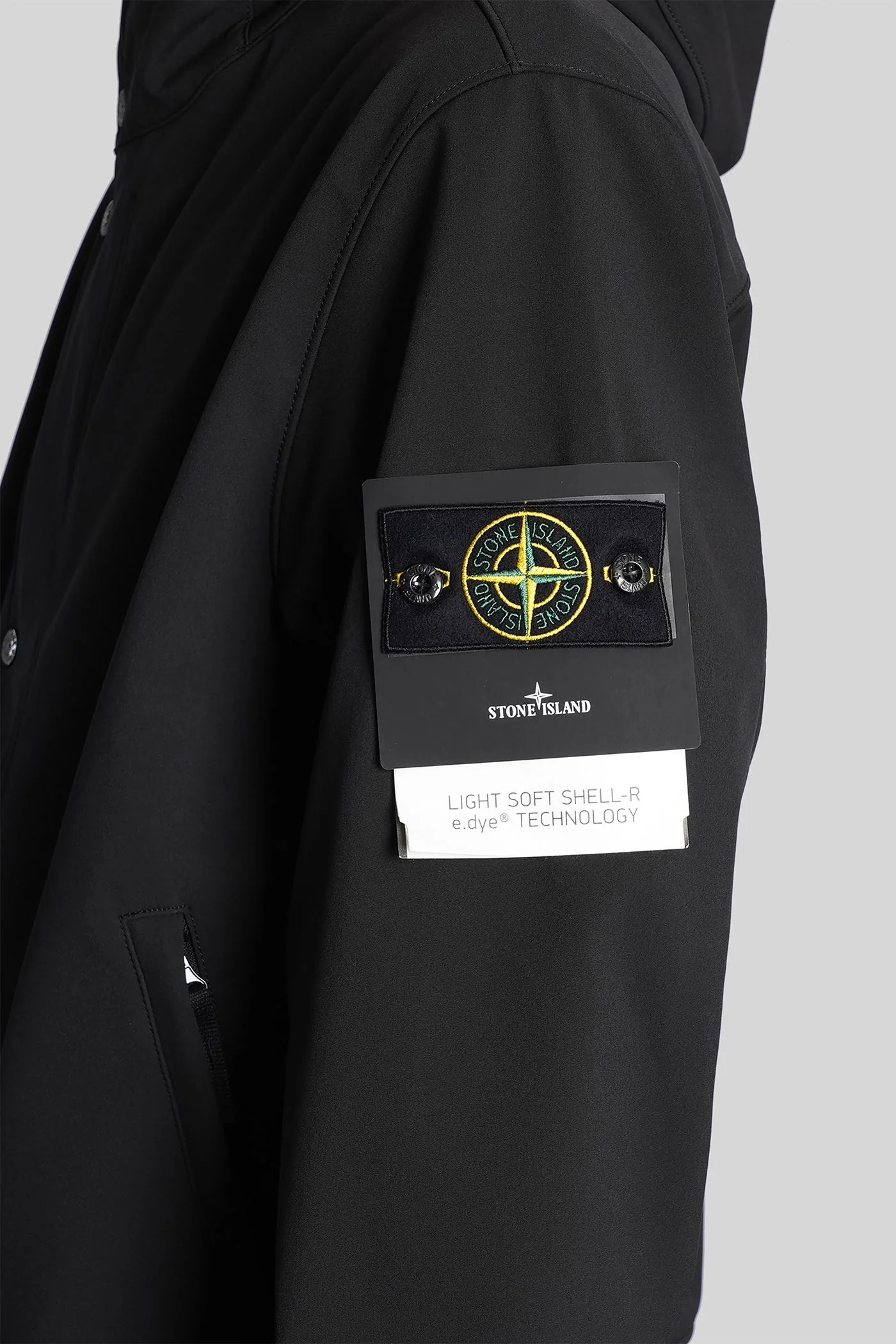 Casual jacket in black polyester - Image 5