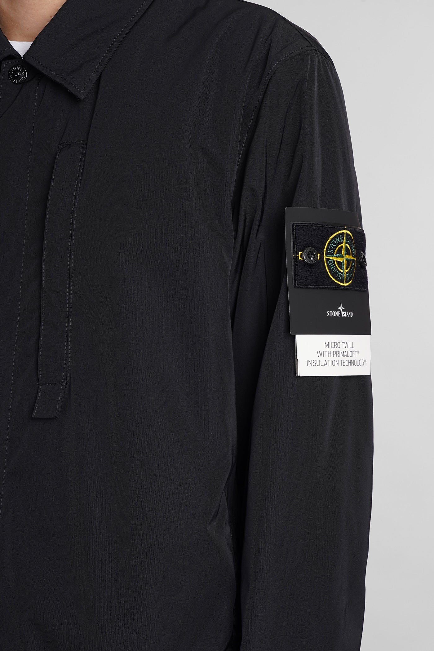 Casual jacket in black polyester - Image 5