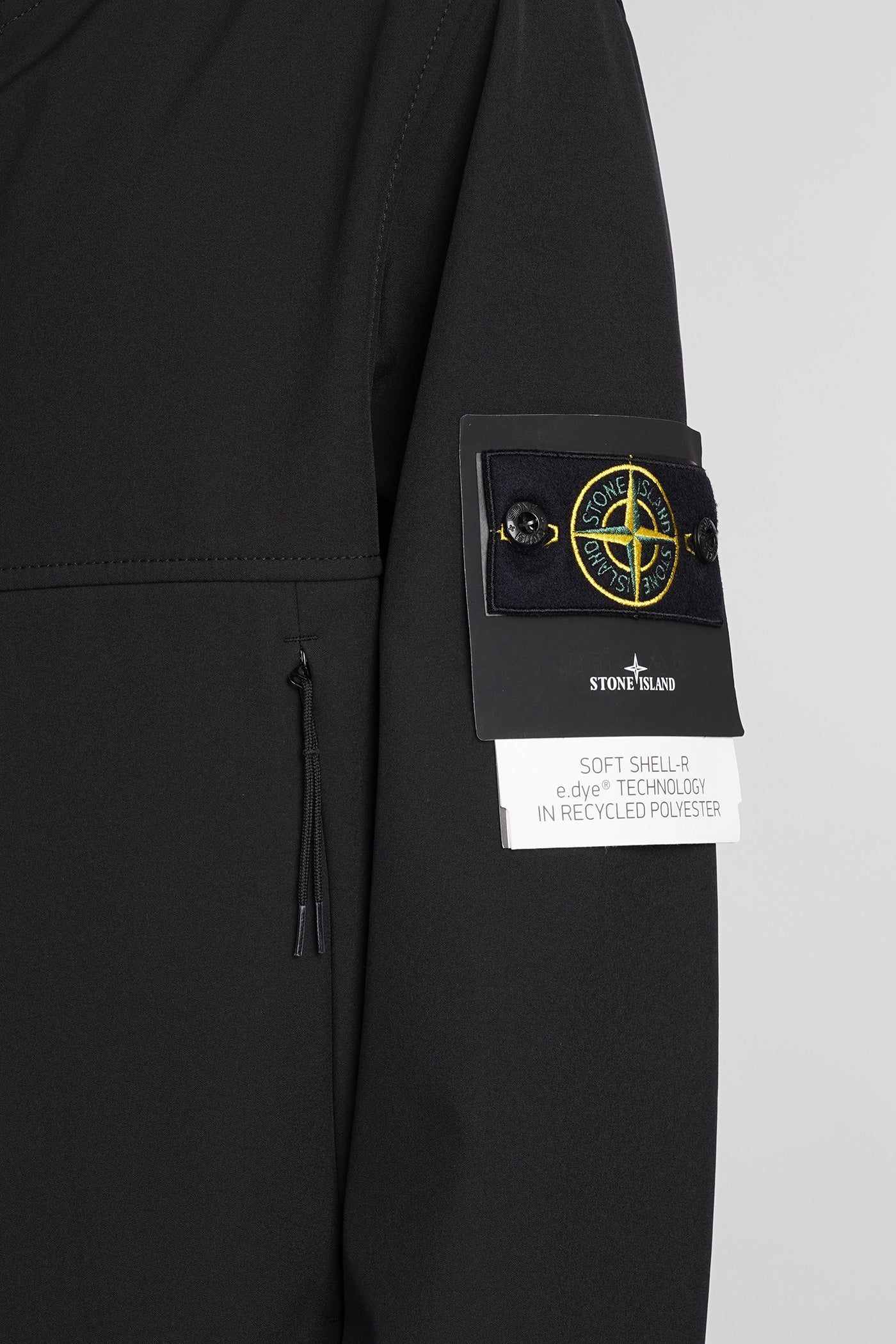 Casual jacket in black polyester - Image 5