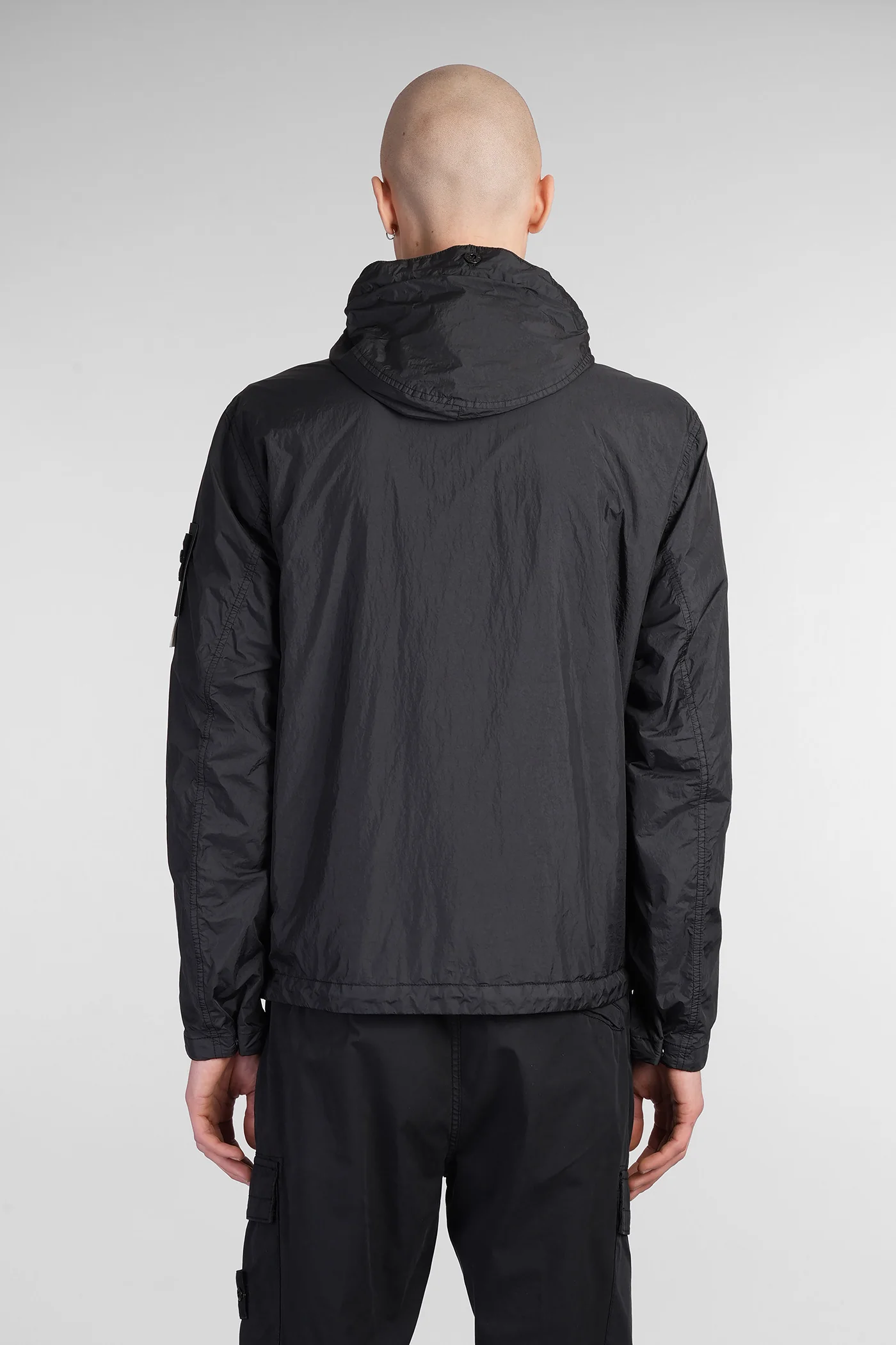 Casual jacket in black polyester - Image 3