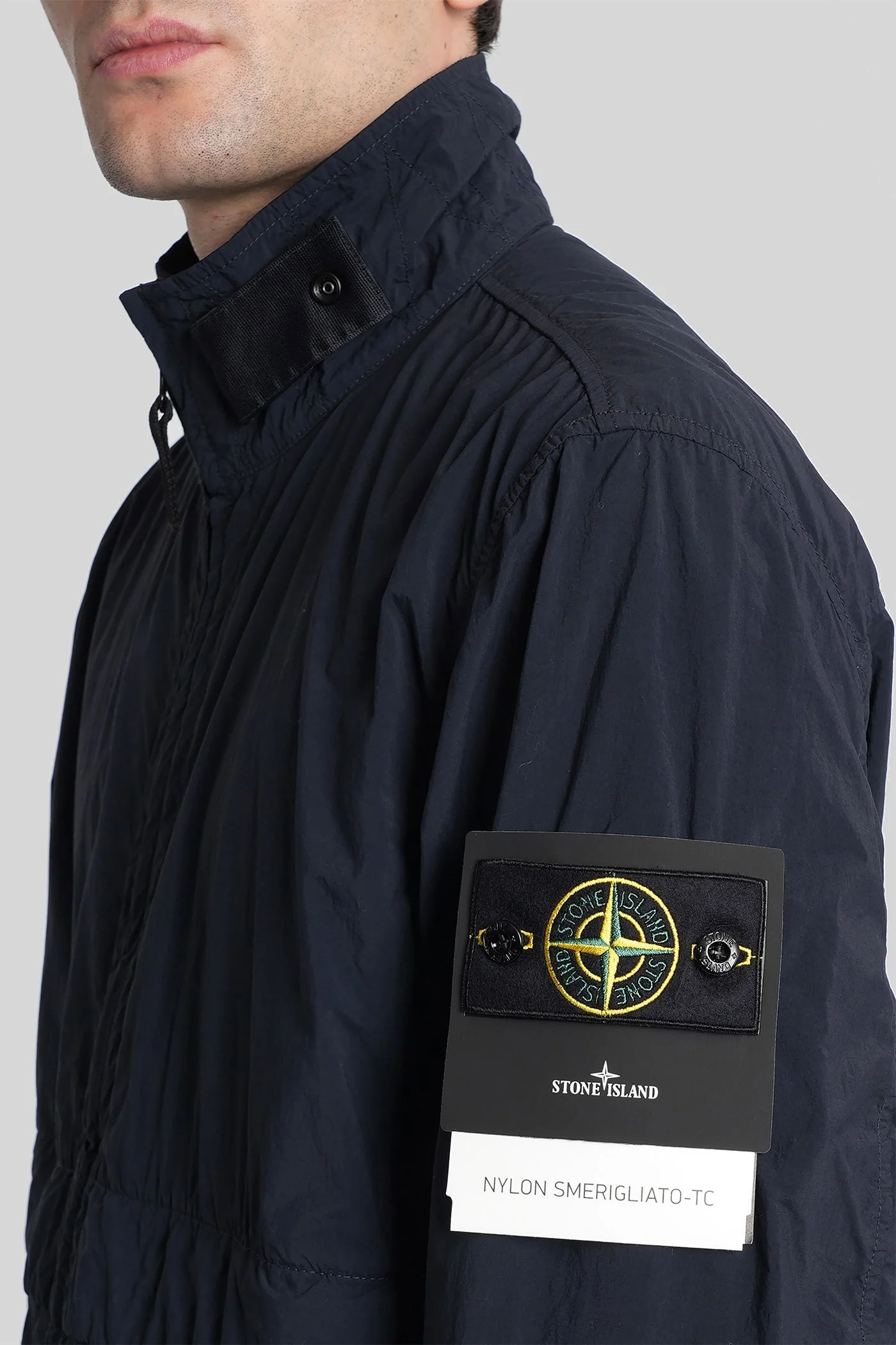Casual jacket in blue polyamide - Image 5