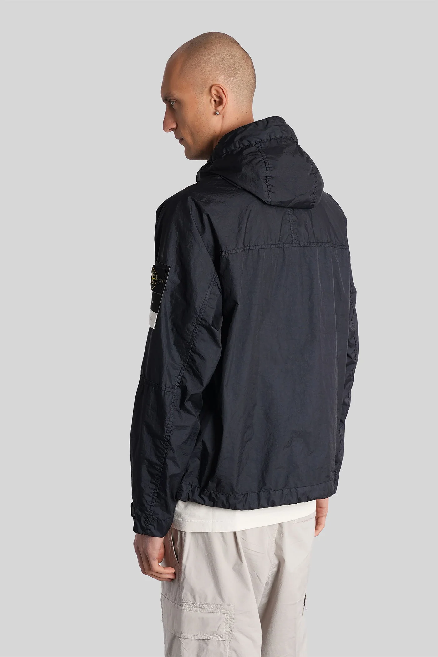 Casual jacket in blue polyamide - Image 3