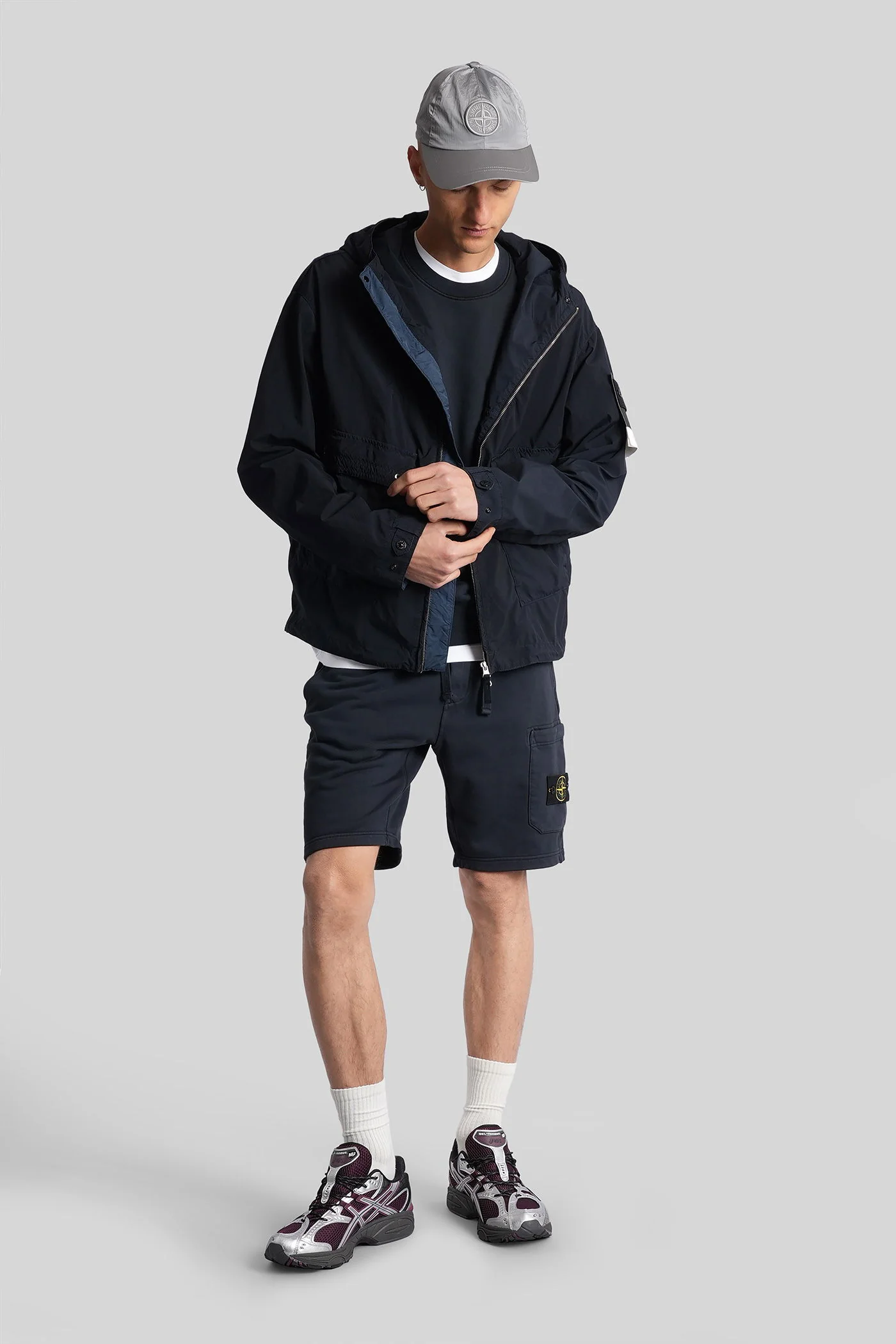 Casual jacket in blue polyester - Image 2