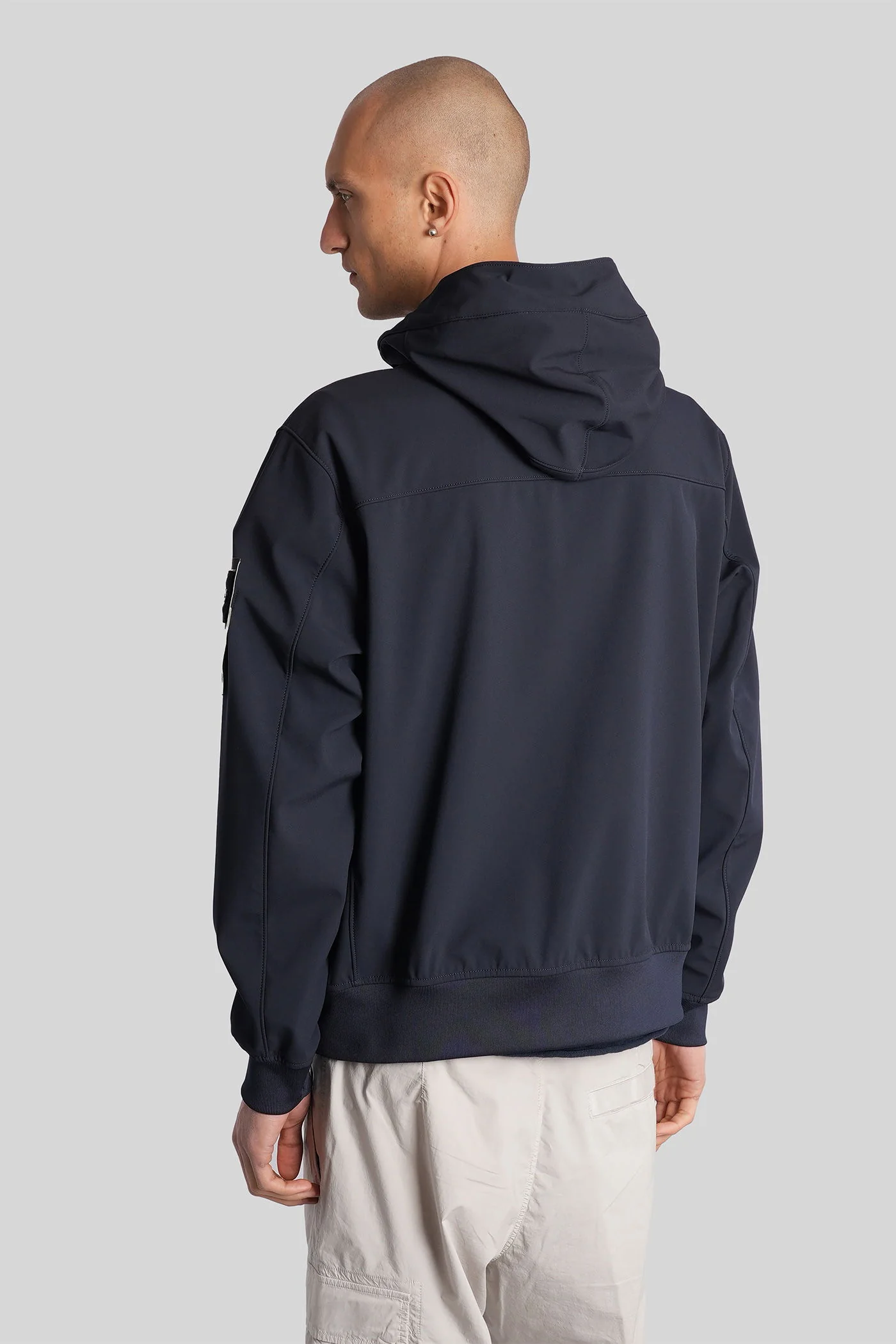 Casual jacket in blue polyester - Image 3