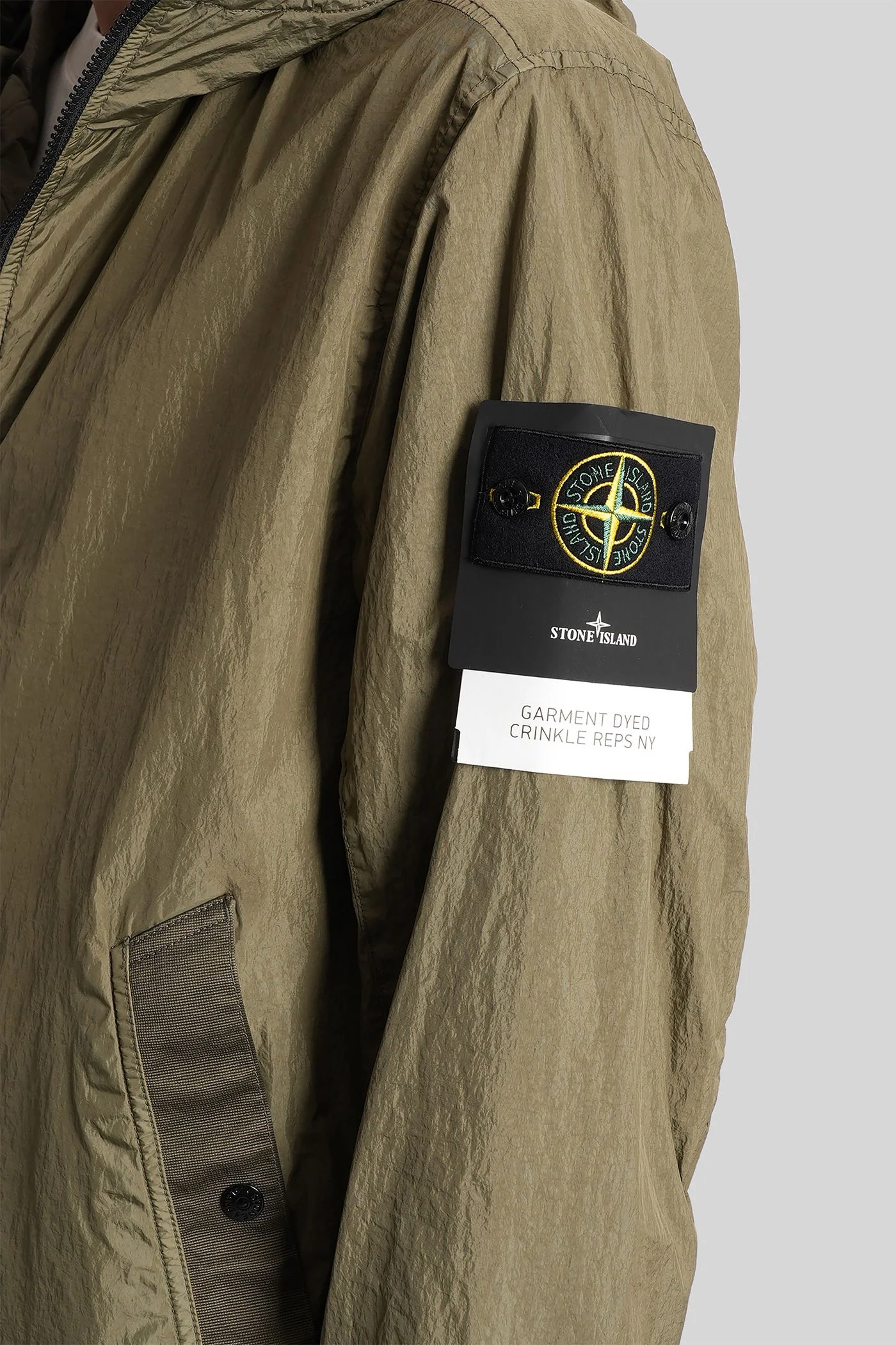 Casual jacket in green polyamide - Image 5