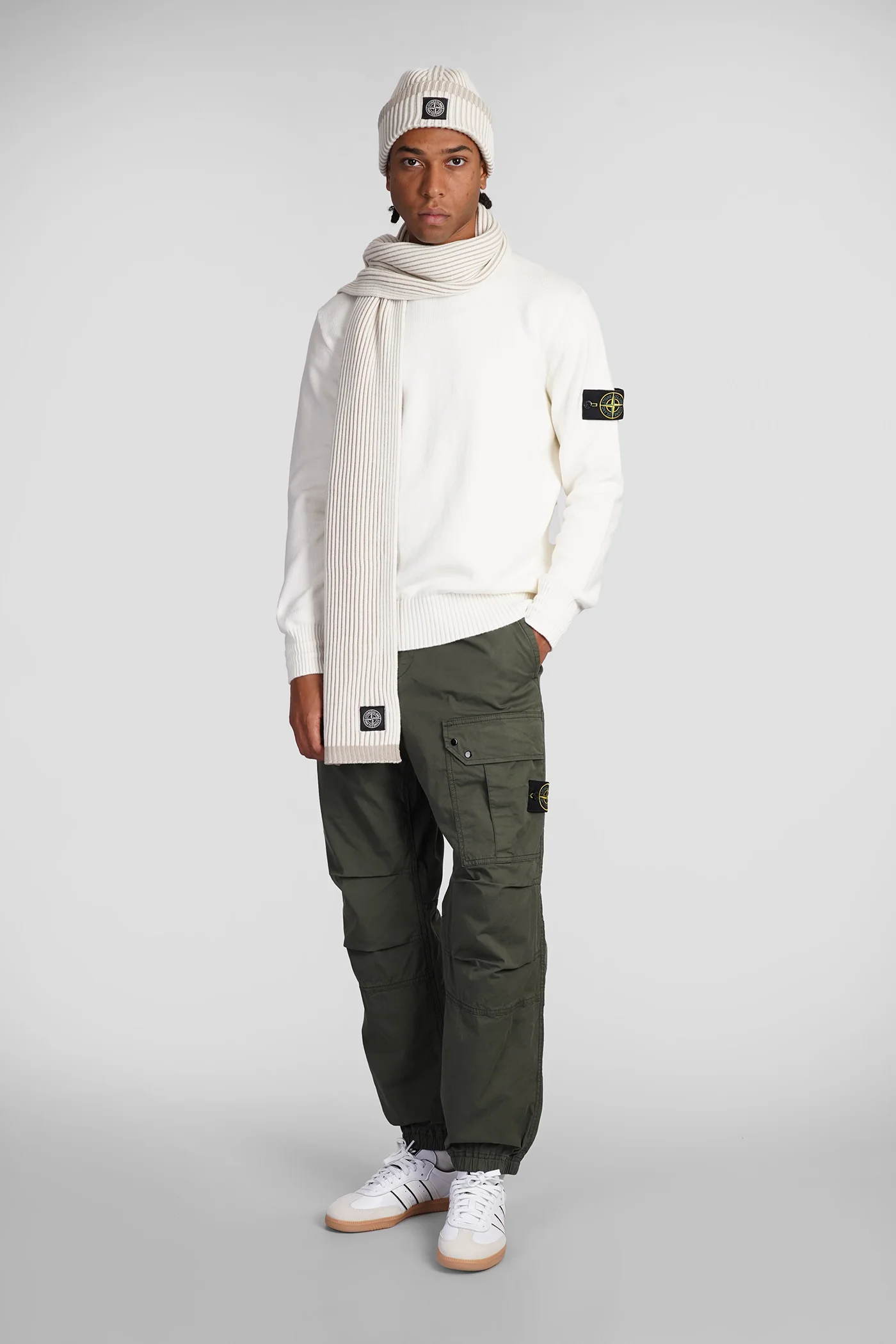 Knitwear in beige cotton - Image 2