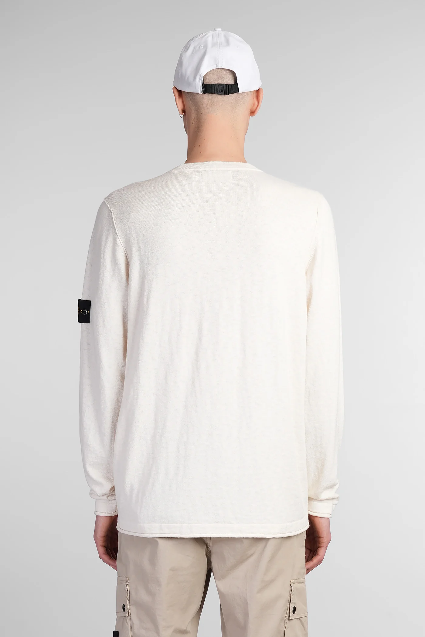 Knitwear in beige cotton - Image 3