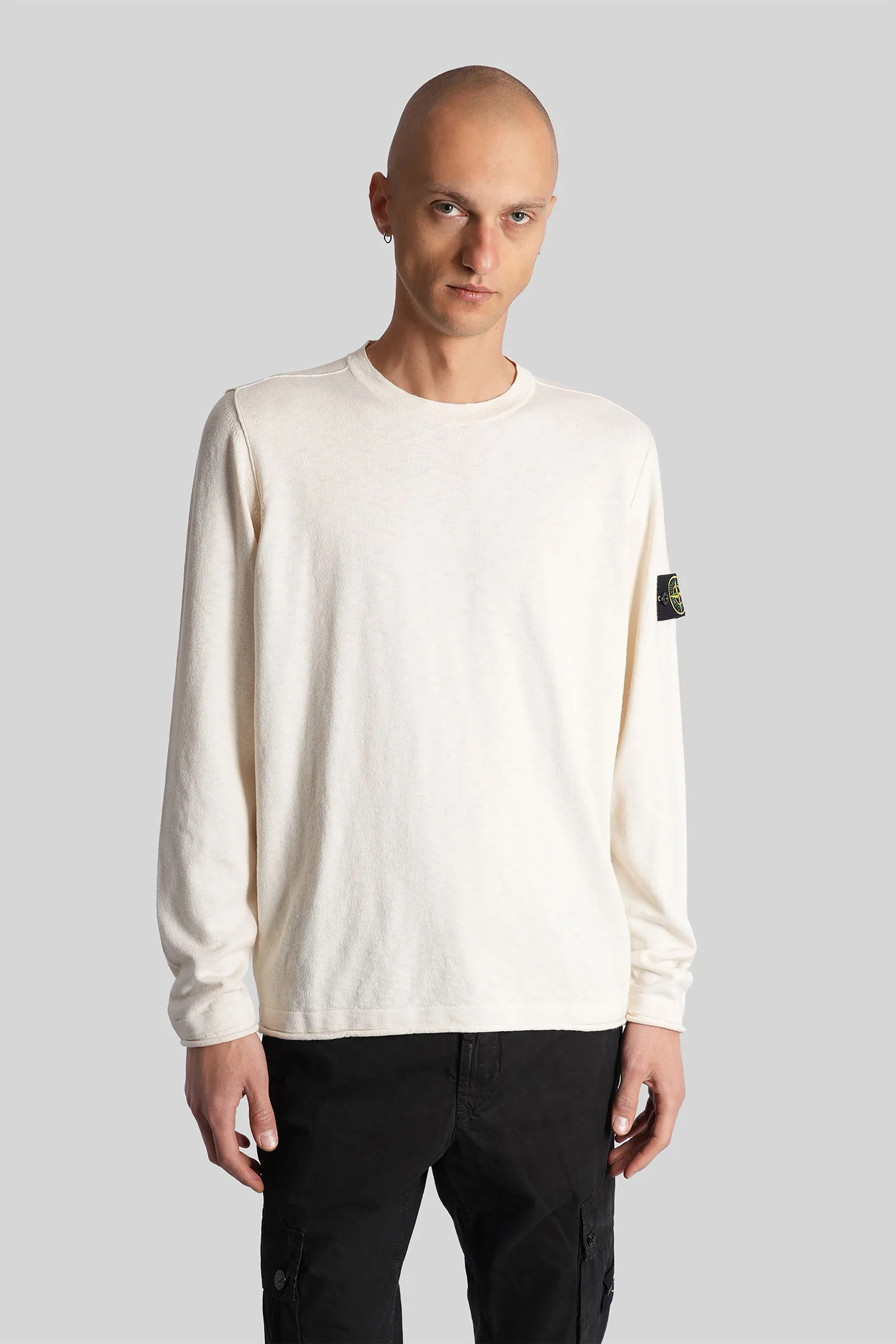 Knitwear in beige cotton - Image 6