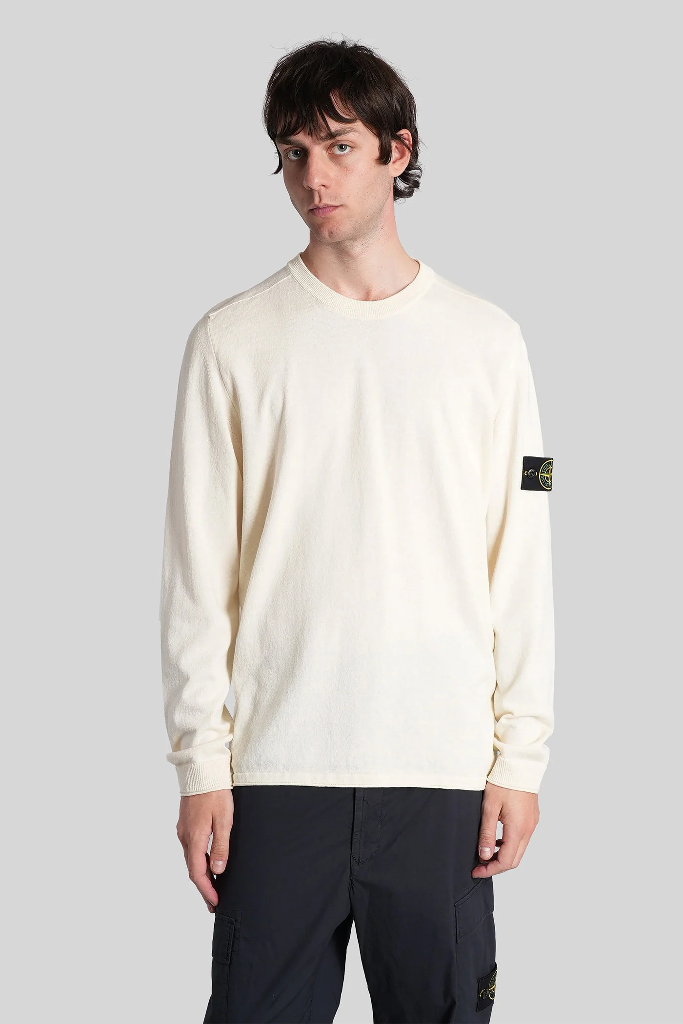 Knitwear in beige cotton