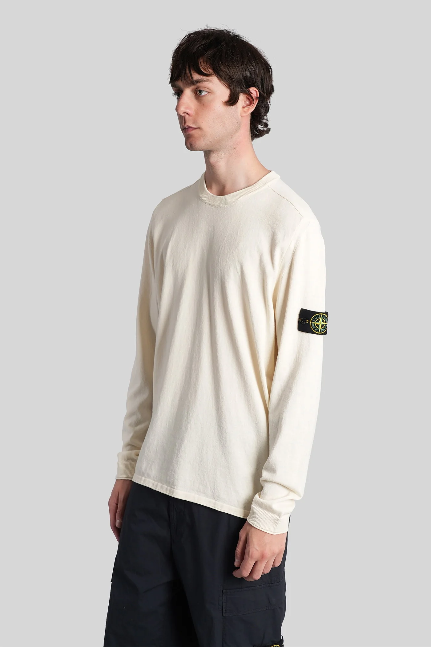 Knitwear in beige cotton - Image 4