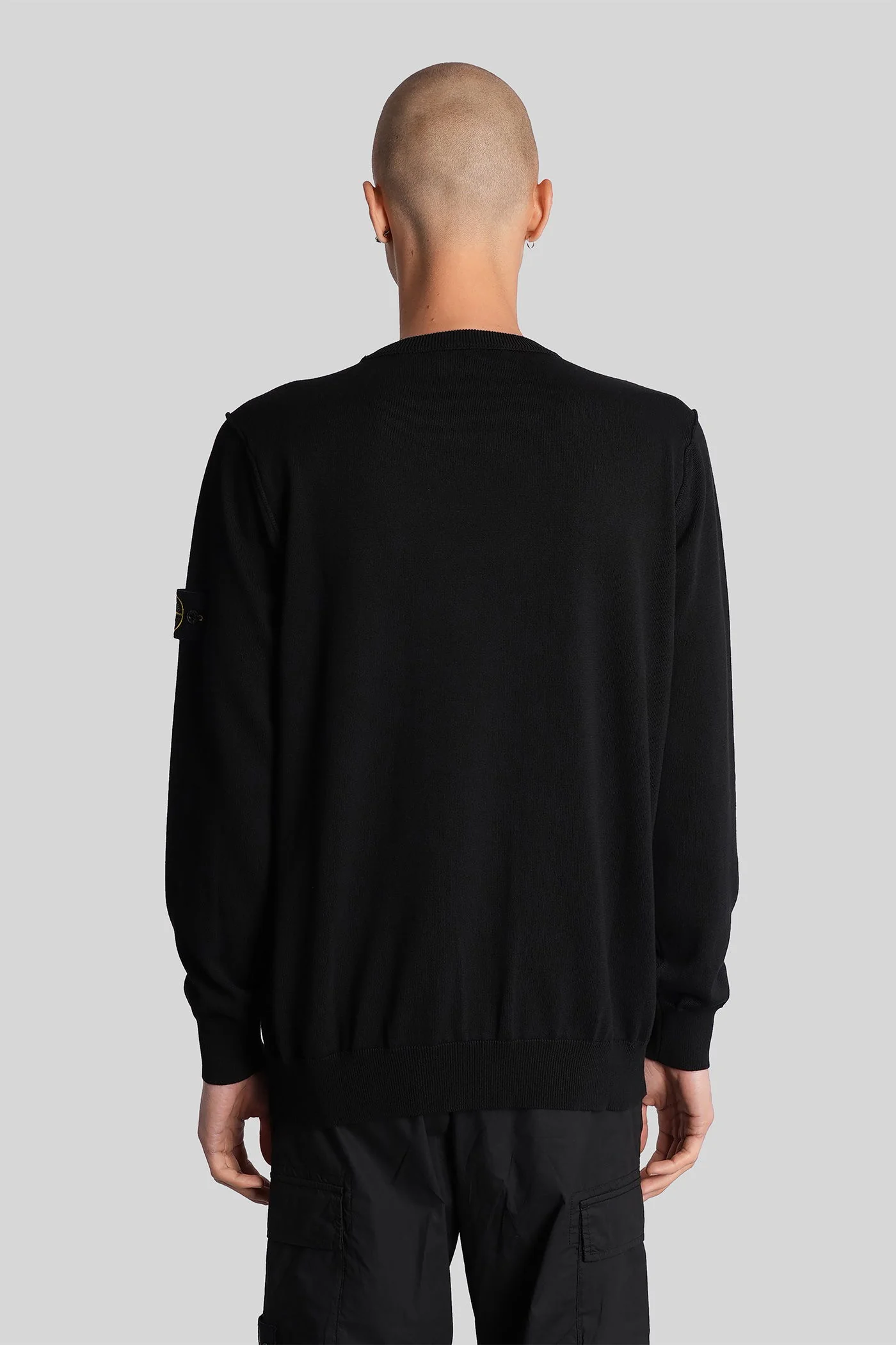 Knitwear in black cotton - Image 3