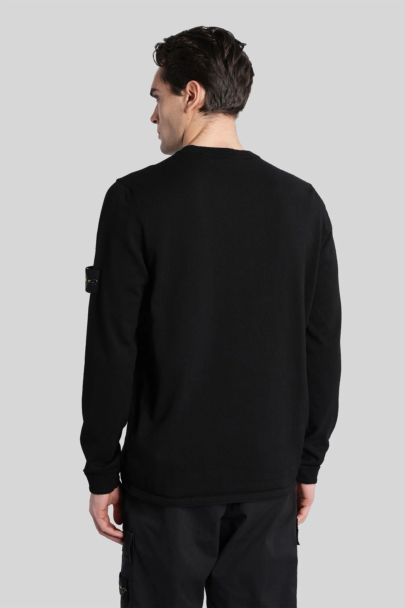 Knitwear in black cotton - Image 3