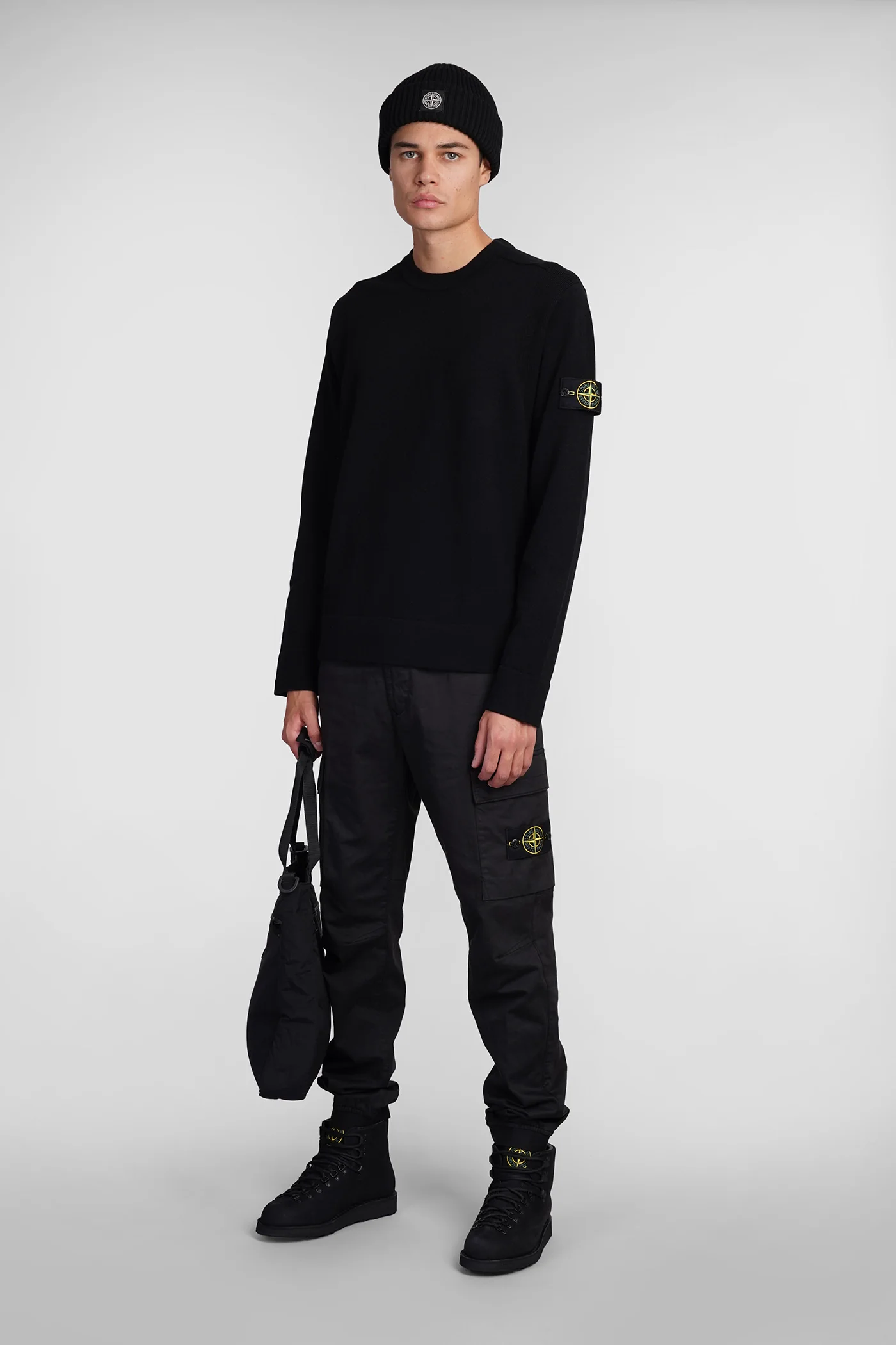 Knitwear in black wool - Image 2