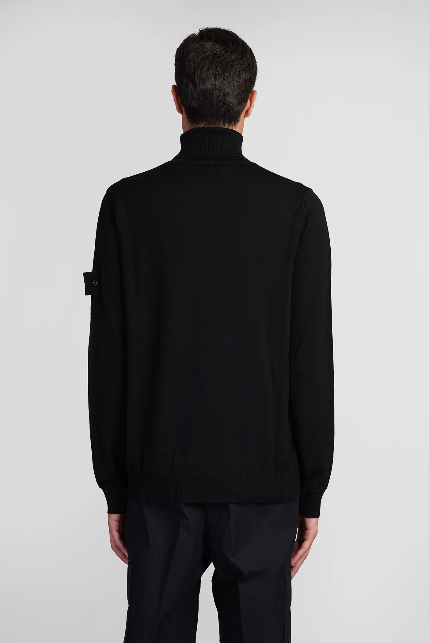 Knitwear in black wool - Image 3