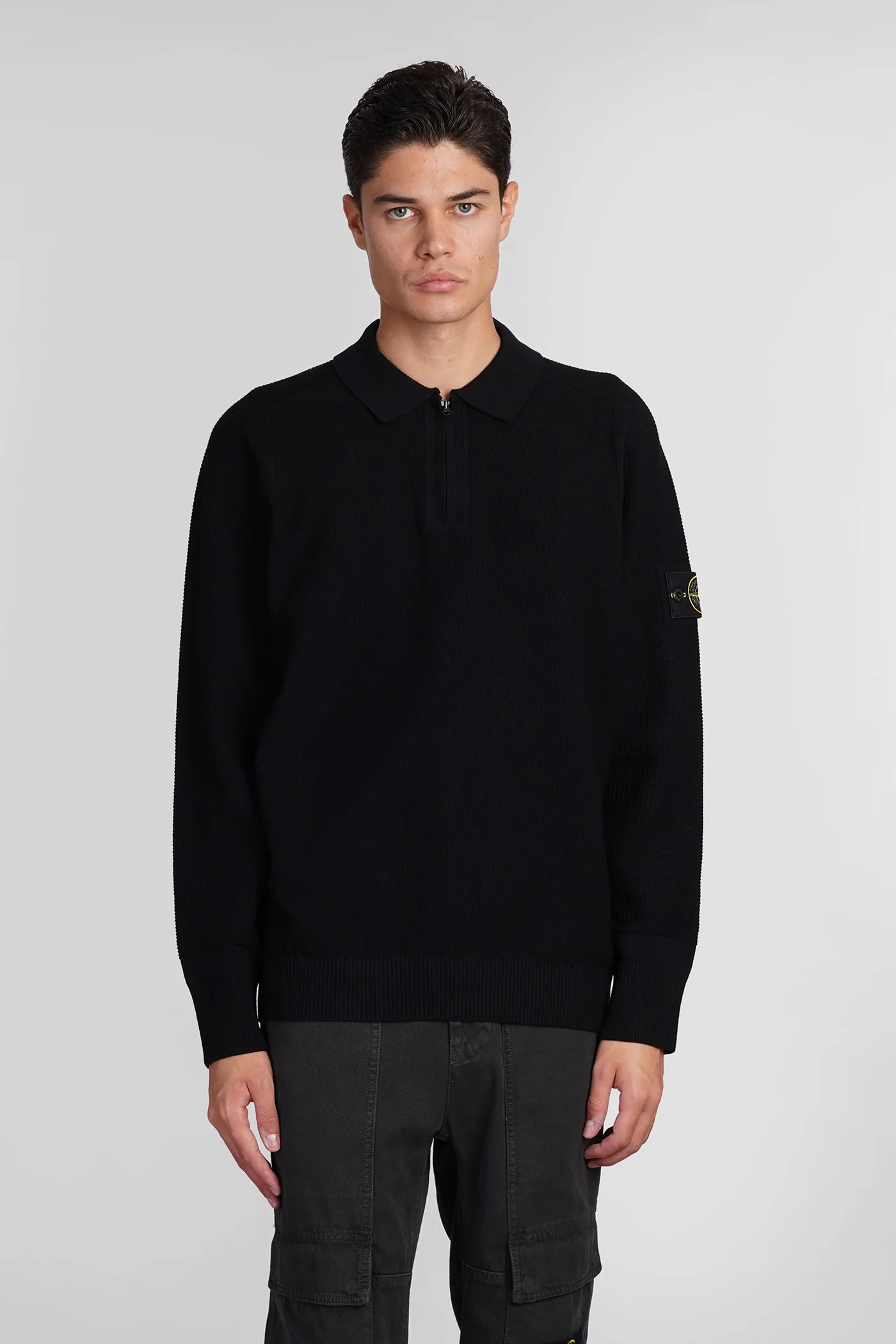Knitwear in black wool