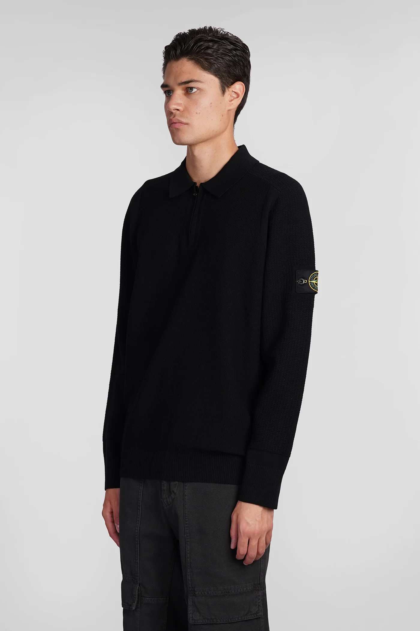 Knitwear in black wool - Image 4