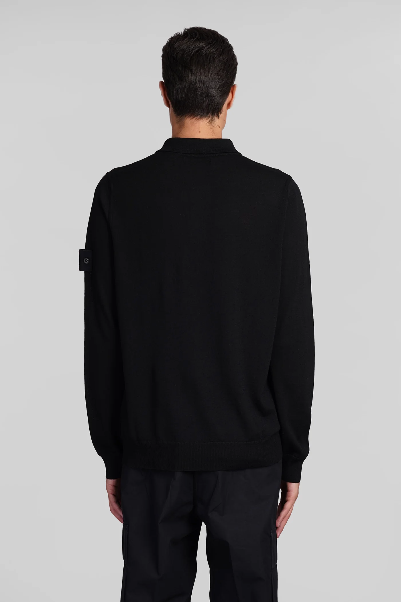 Knitwear in black wool - Image 3