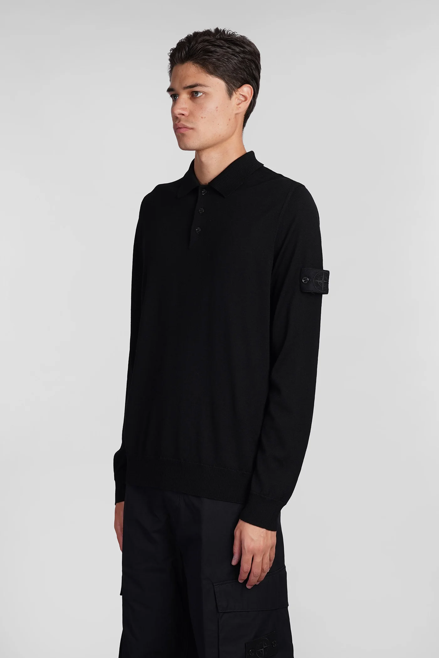 Knitwear in black wool - Image 4