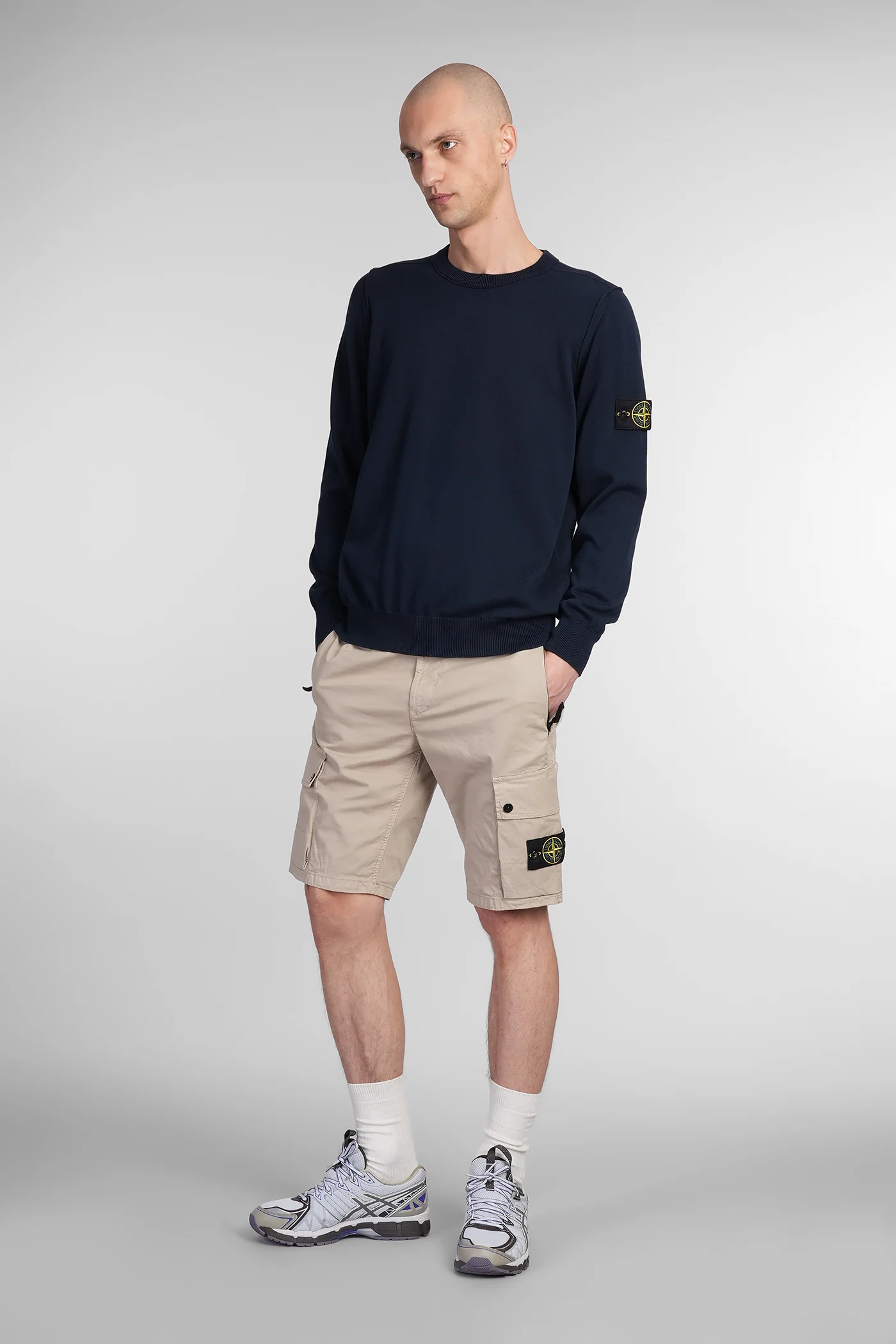 Knitwear in blue cotton - Image 2