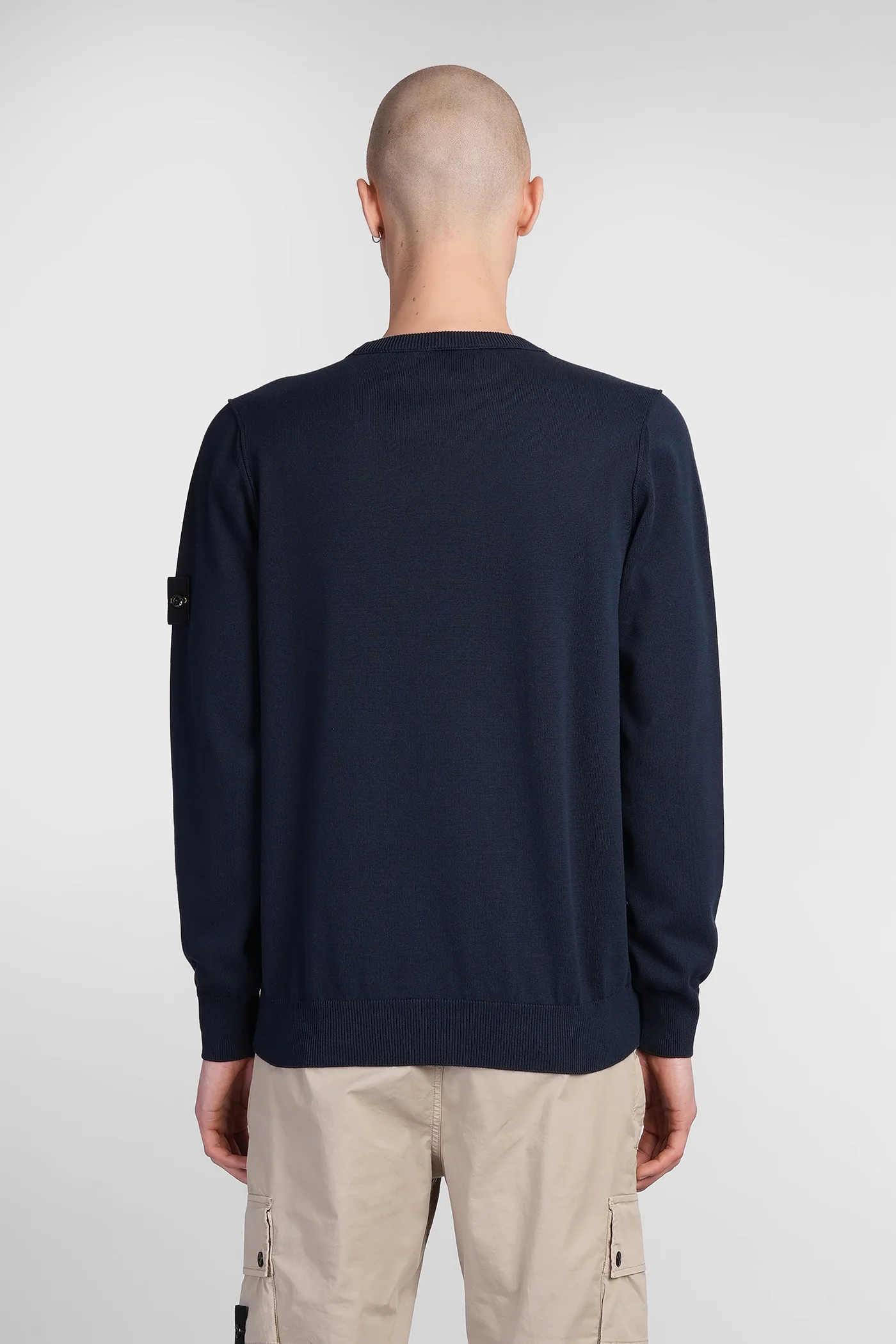 Knitwear in blue cotton - Image 3