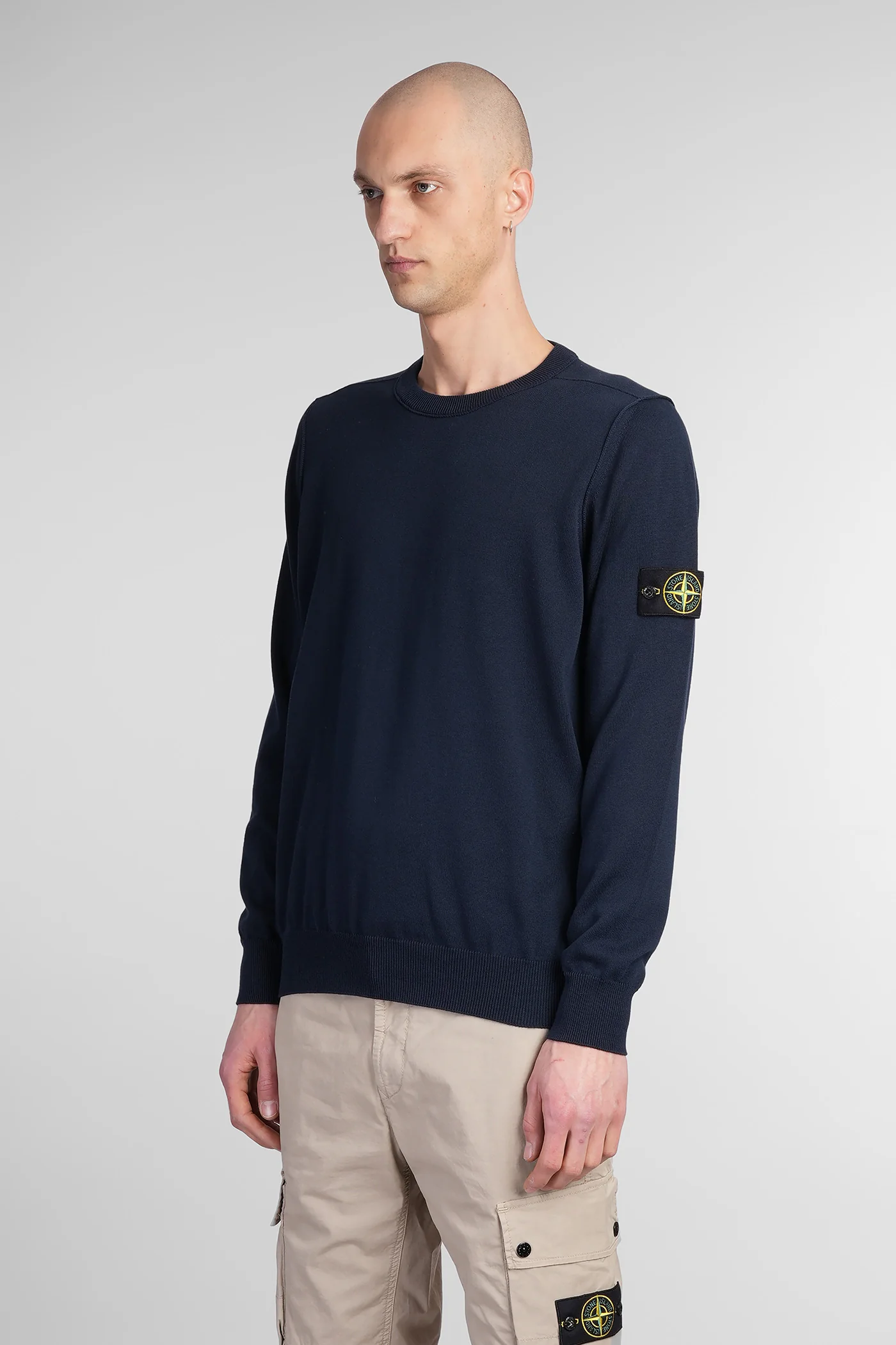 Knitwear in blue cotton - Image 4
