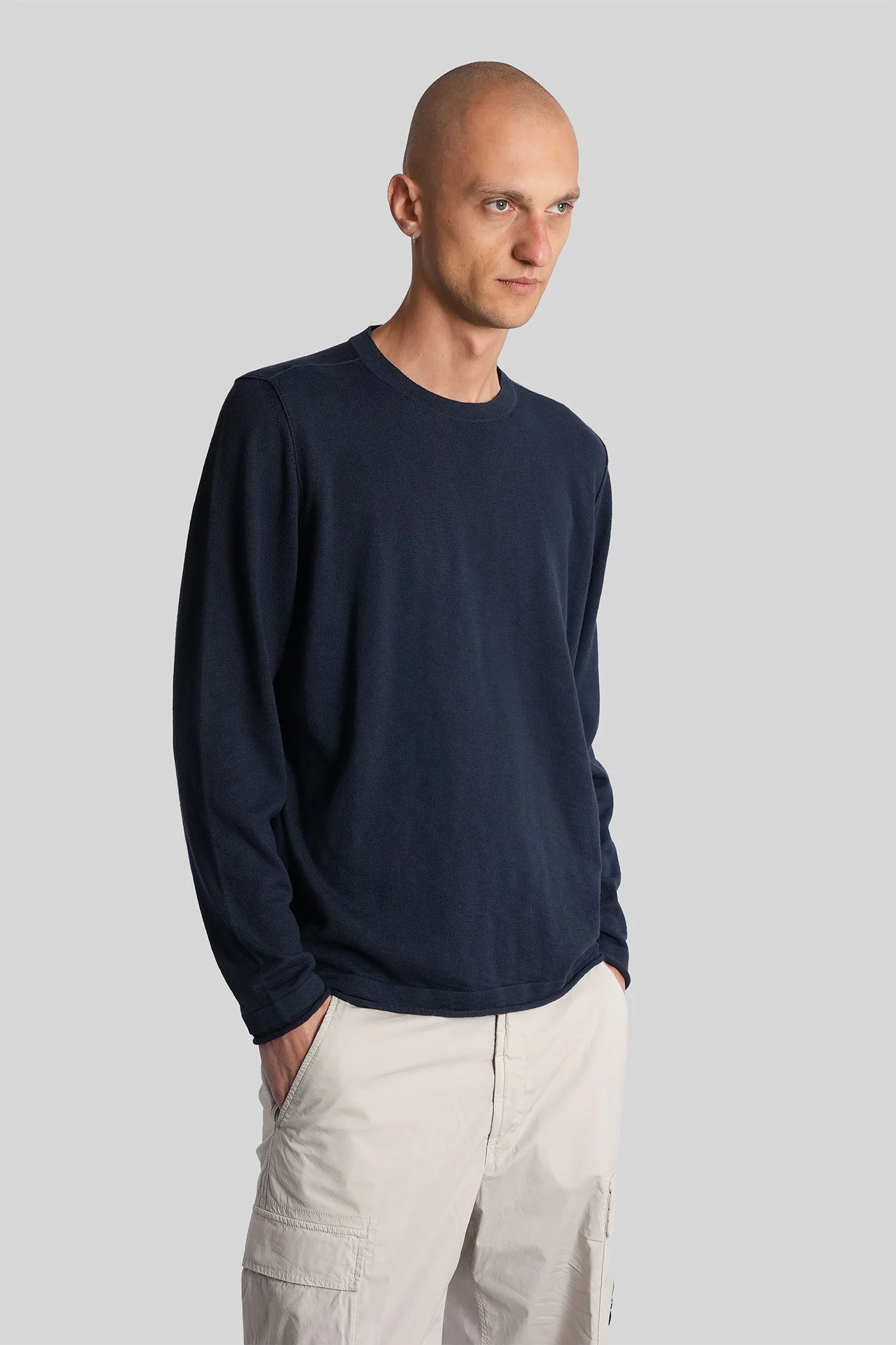 Knitwear in blue cotton - Image 4