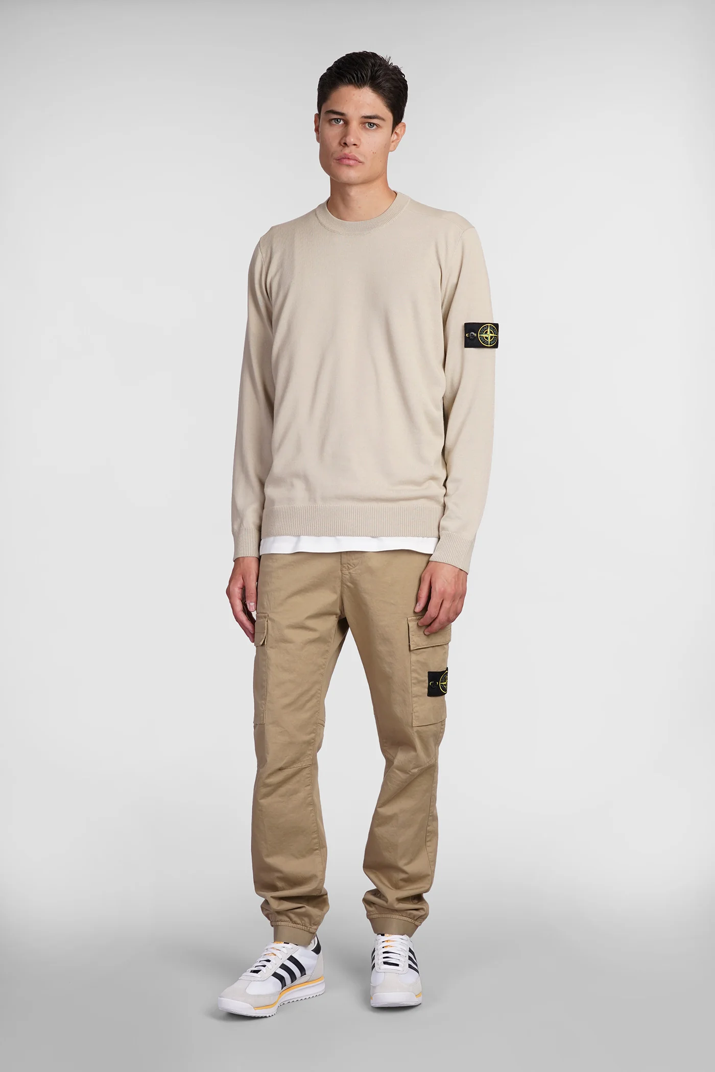 Pants in beige cotton - Image 2