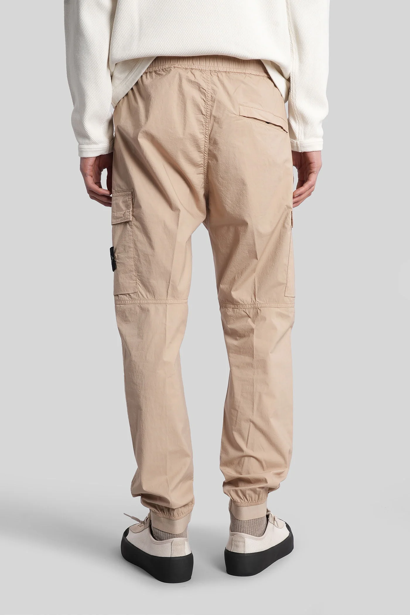 Pants in beige cotton - Image 3