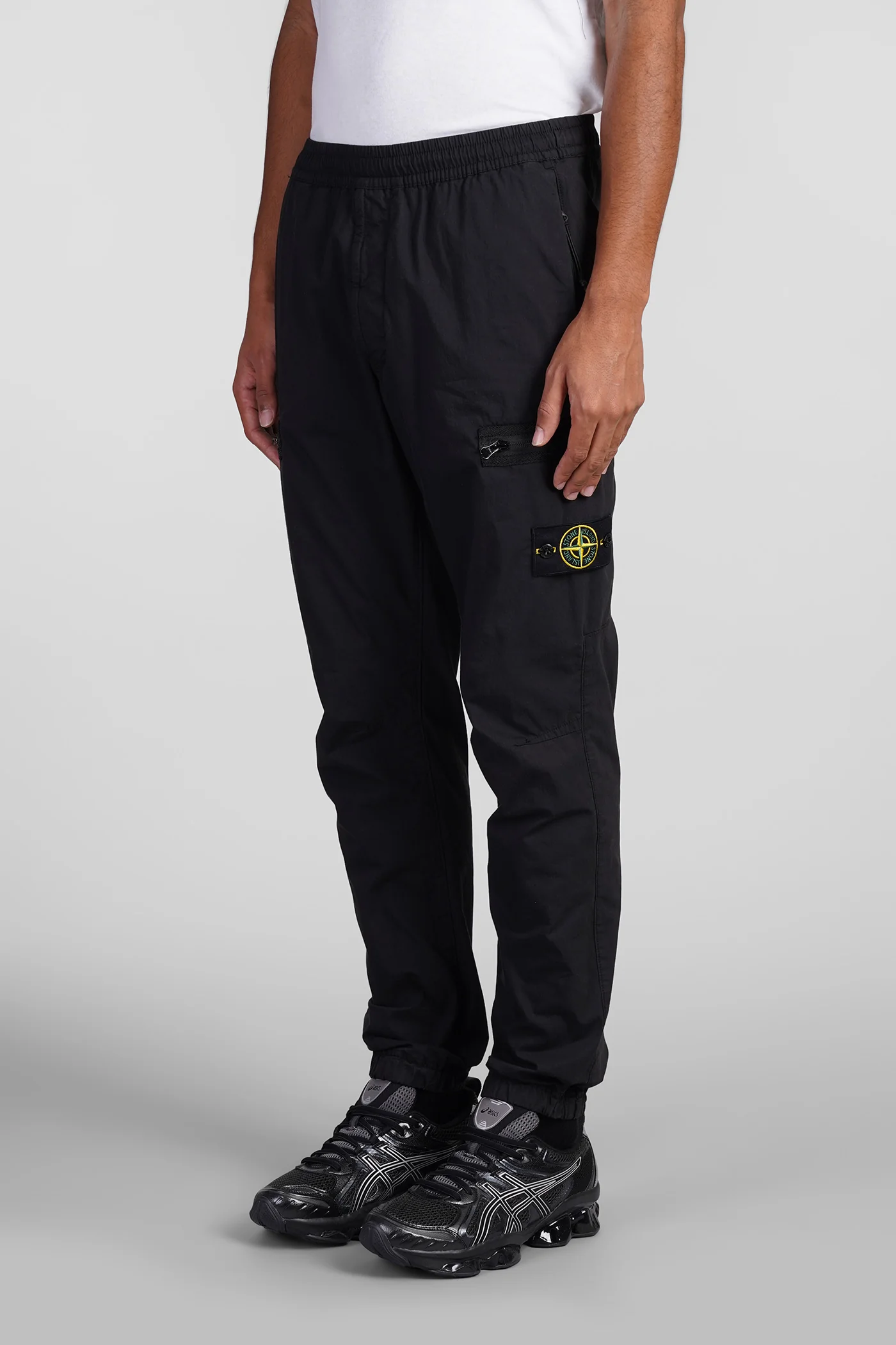 Pants in black polyamide - Image 4