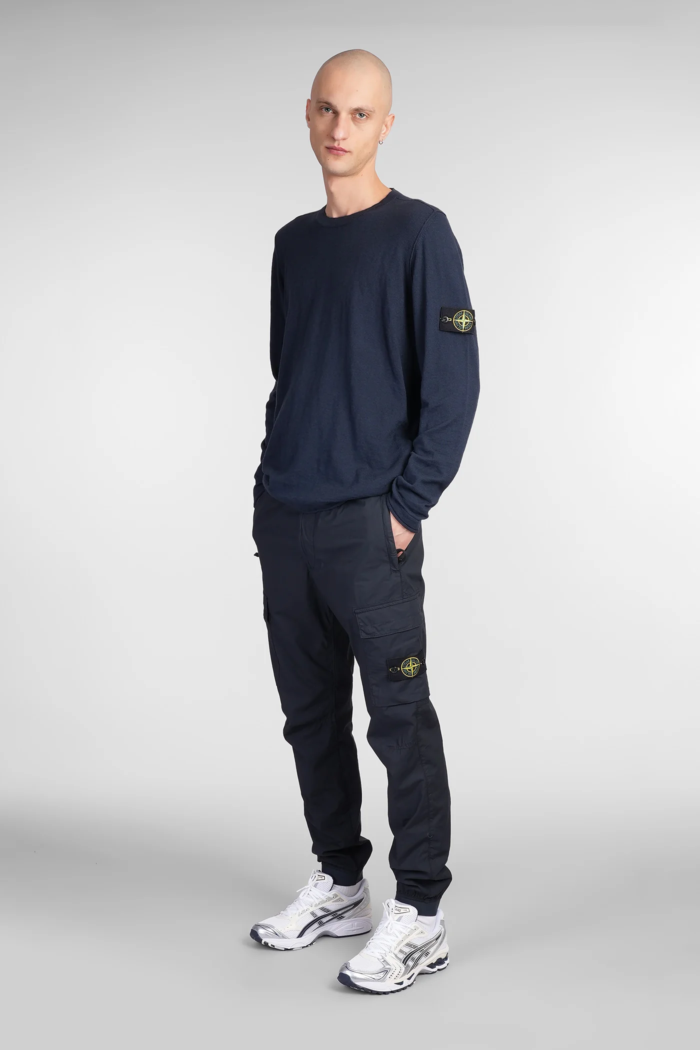Pants in blue cotton - Image 2