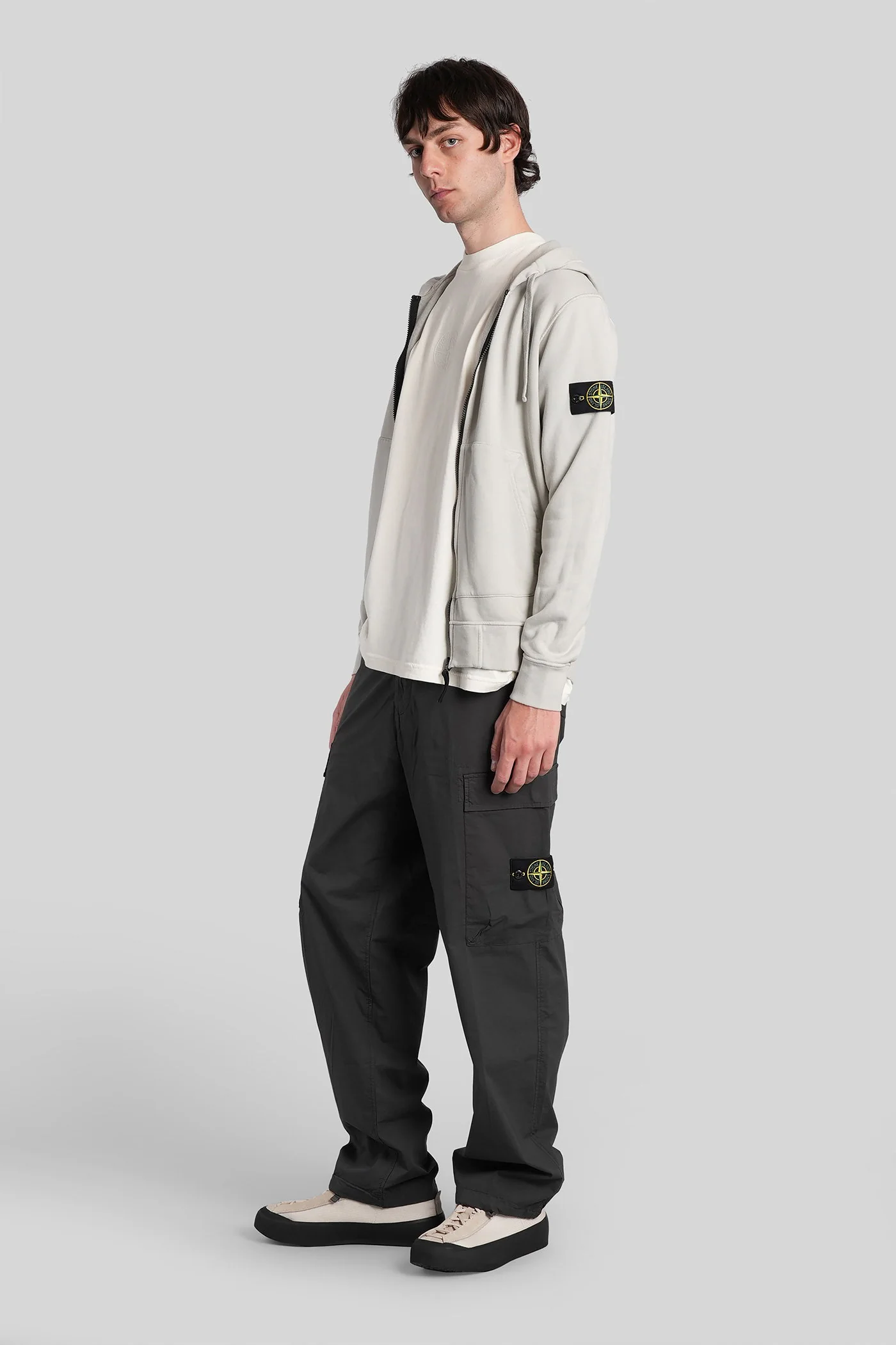 Pants in grey cotton - Image 2