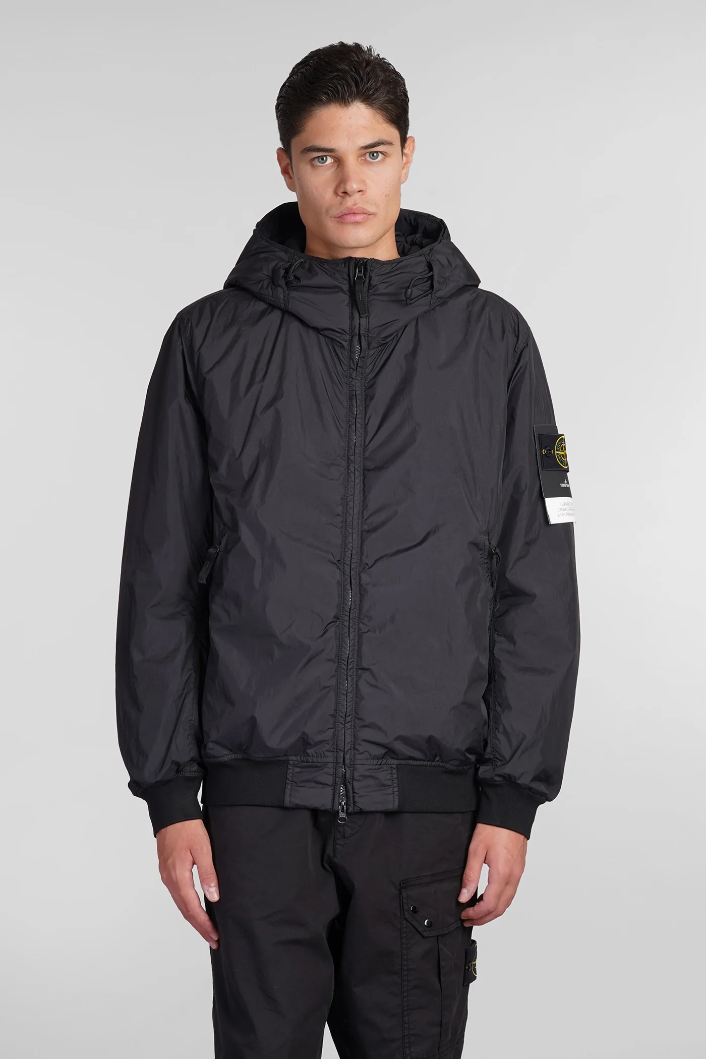 puffer in black polyamide