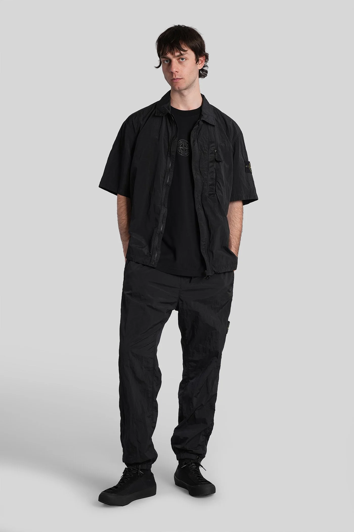 Shirt in black polyamide - Image 2