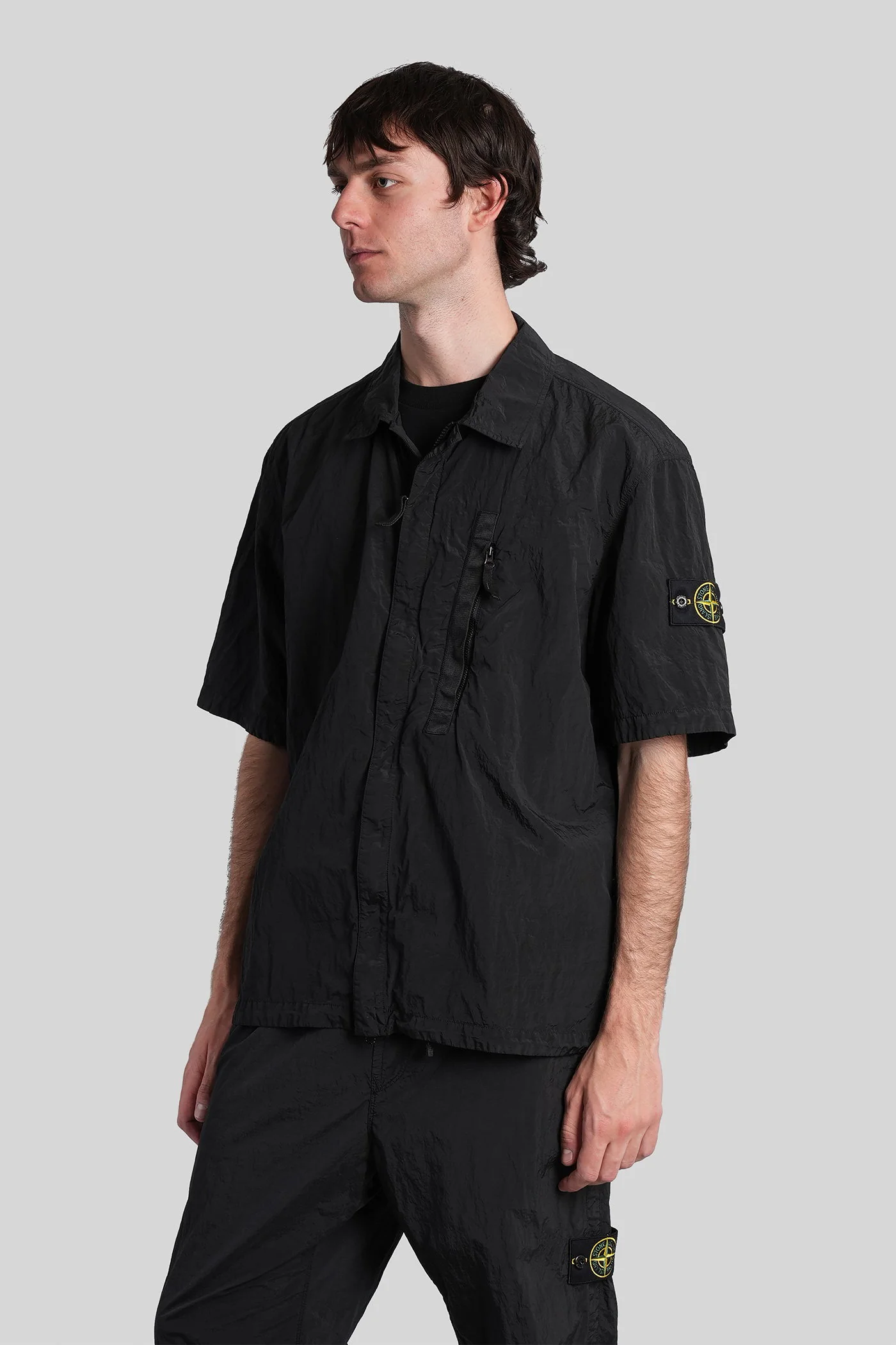 Shirt in black polyamide - Image 4