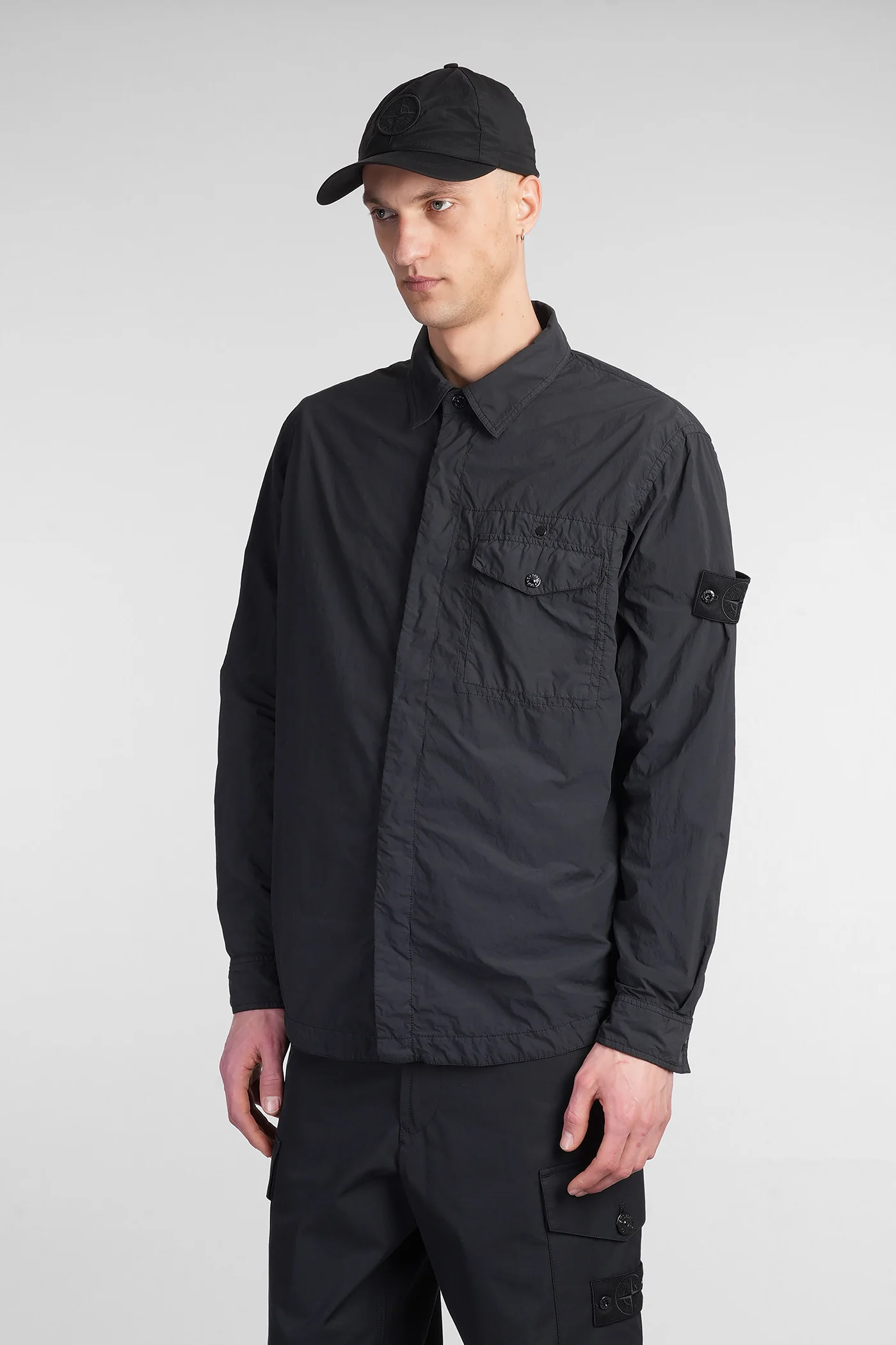 Shirt in black polyamide - Image 4