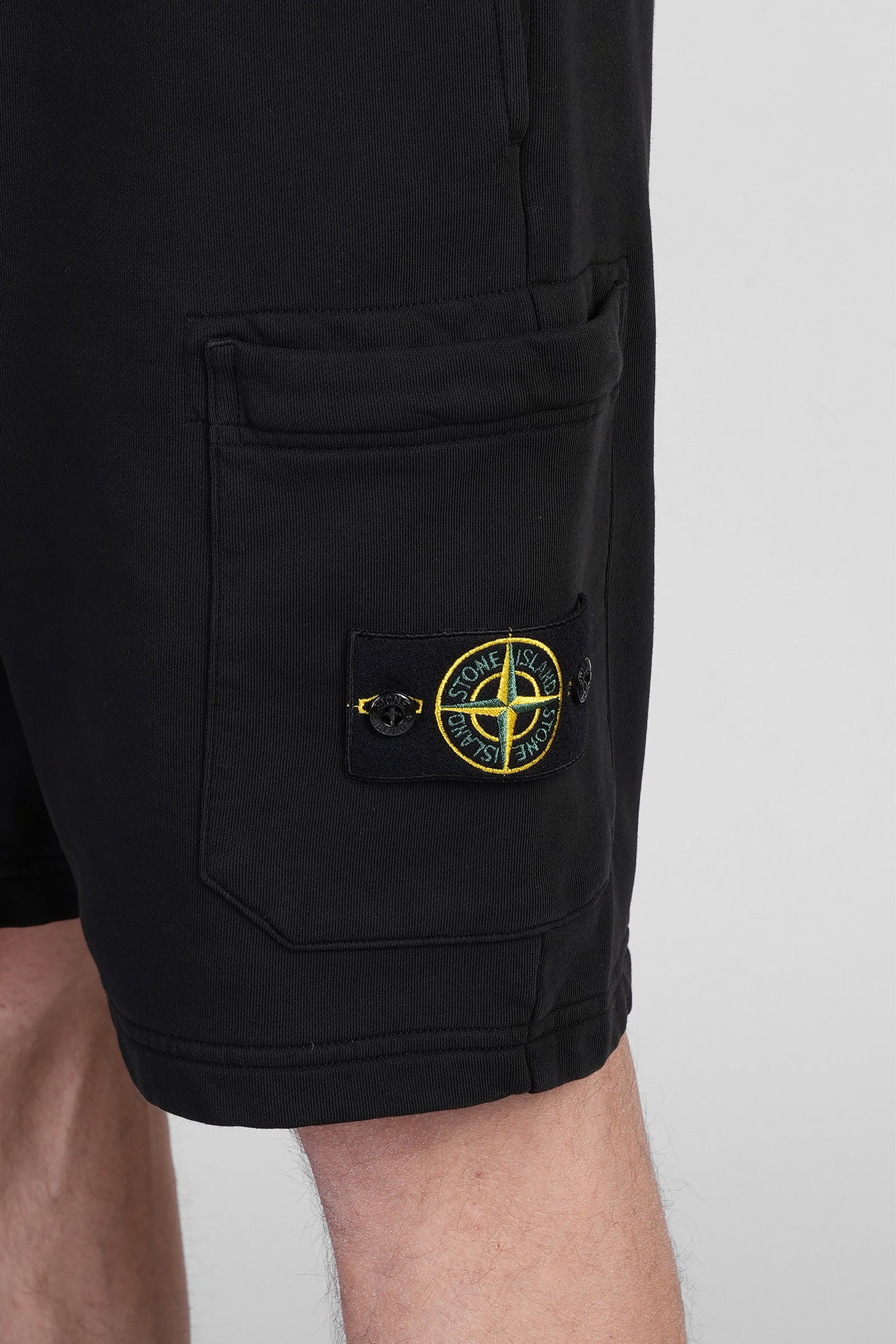 Shorts in black cotton - Image 5