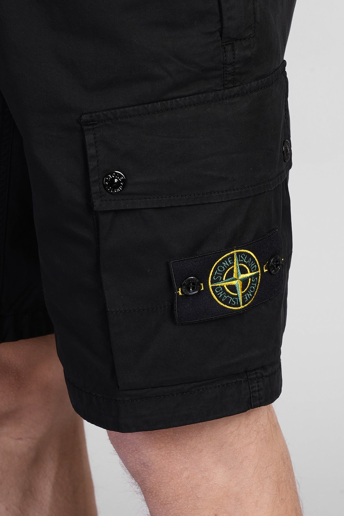 Shorts in black cotton - Image 5