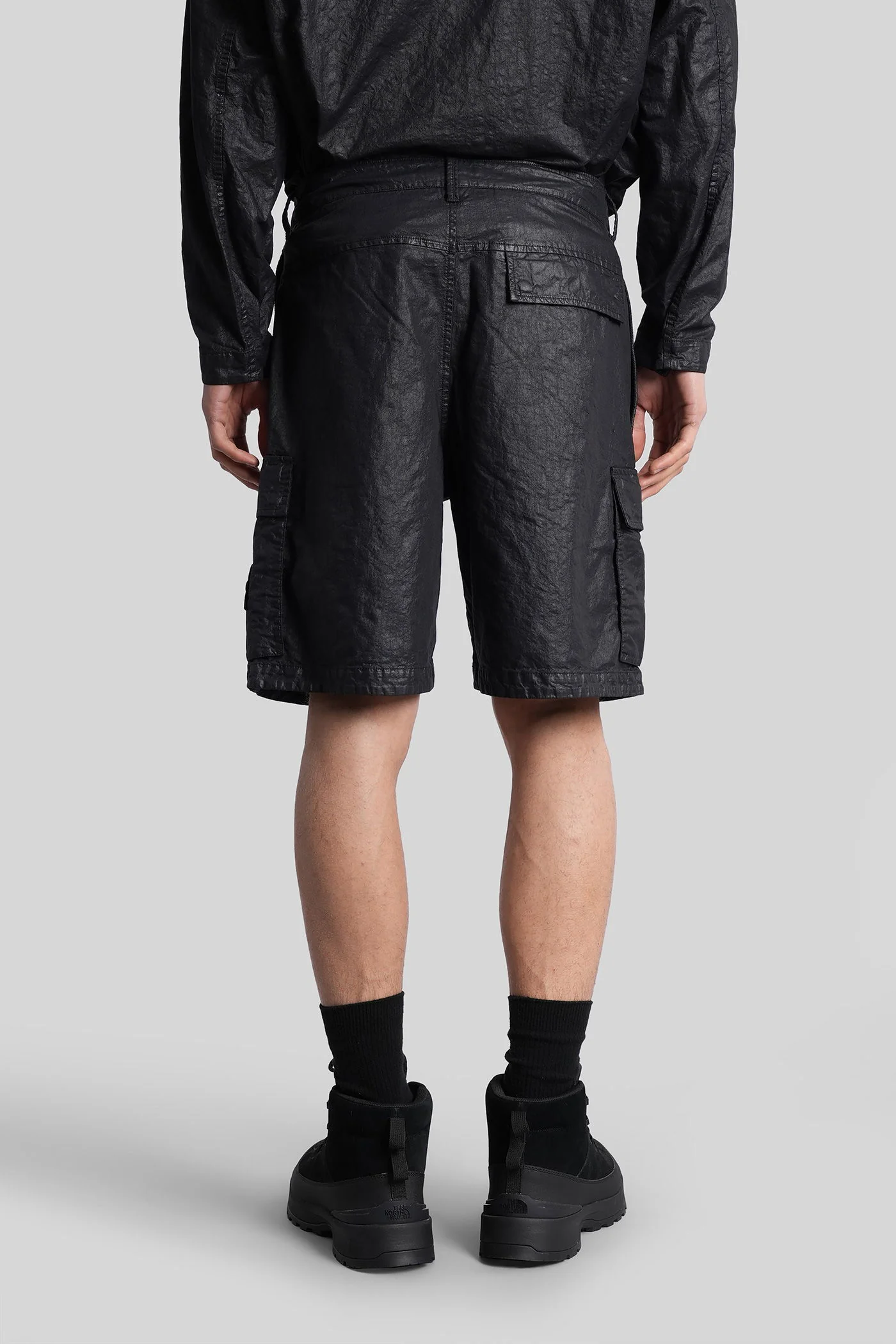 Shorts in black polyamide - Image 8