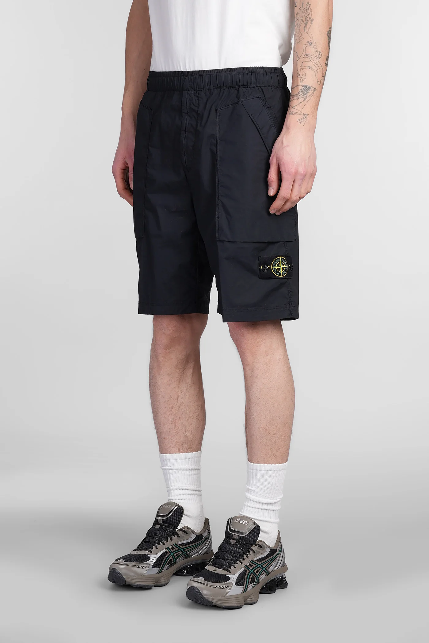 Shorts in blue cotton - Image 4