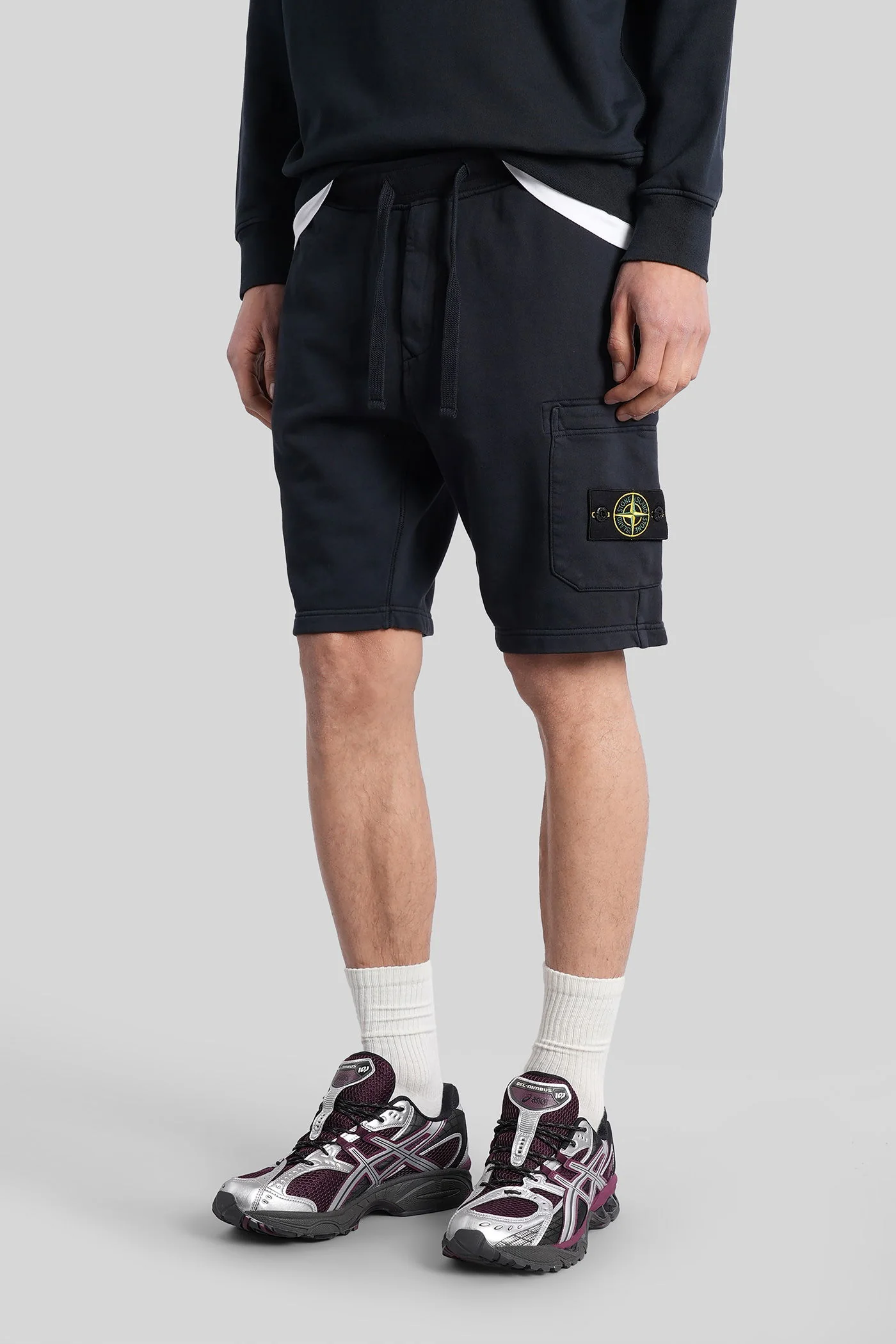 Shorts in blue cotton - Image 4
