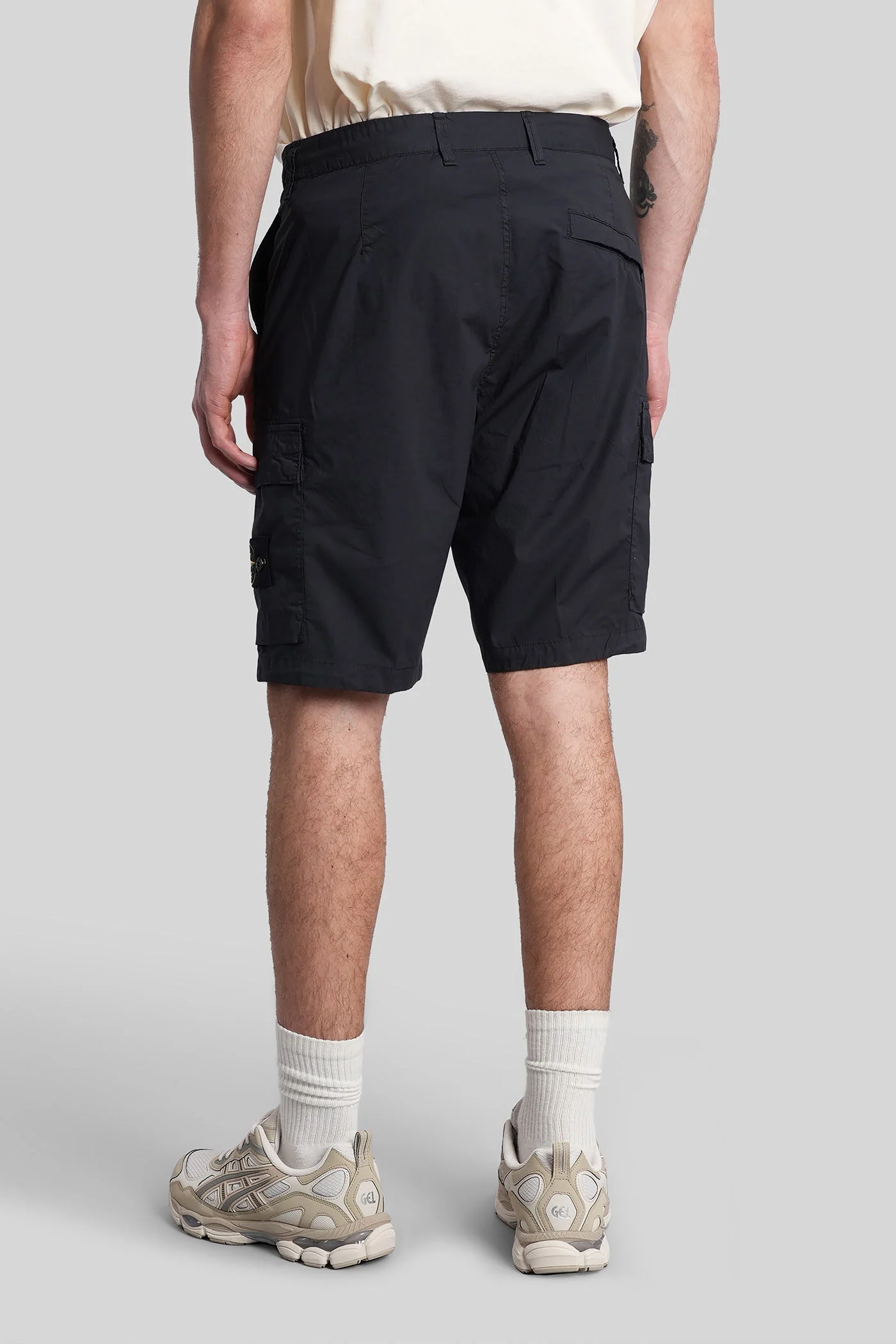Shorts in blue cotton - Image 3