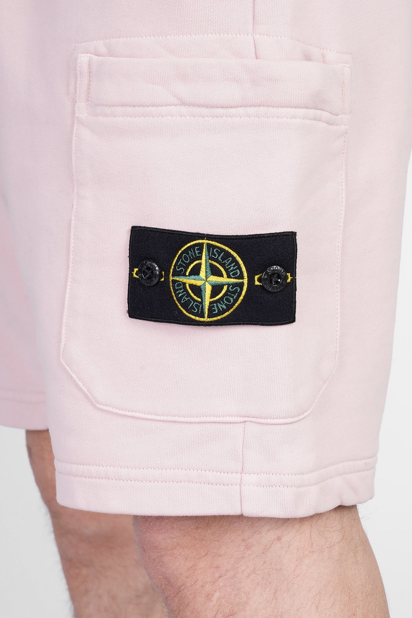Shorts in rose-pink cotton - Image 5