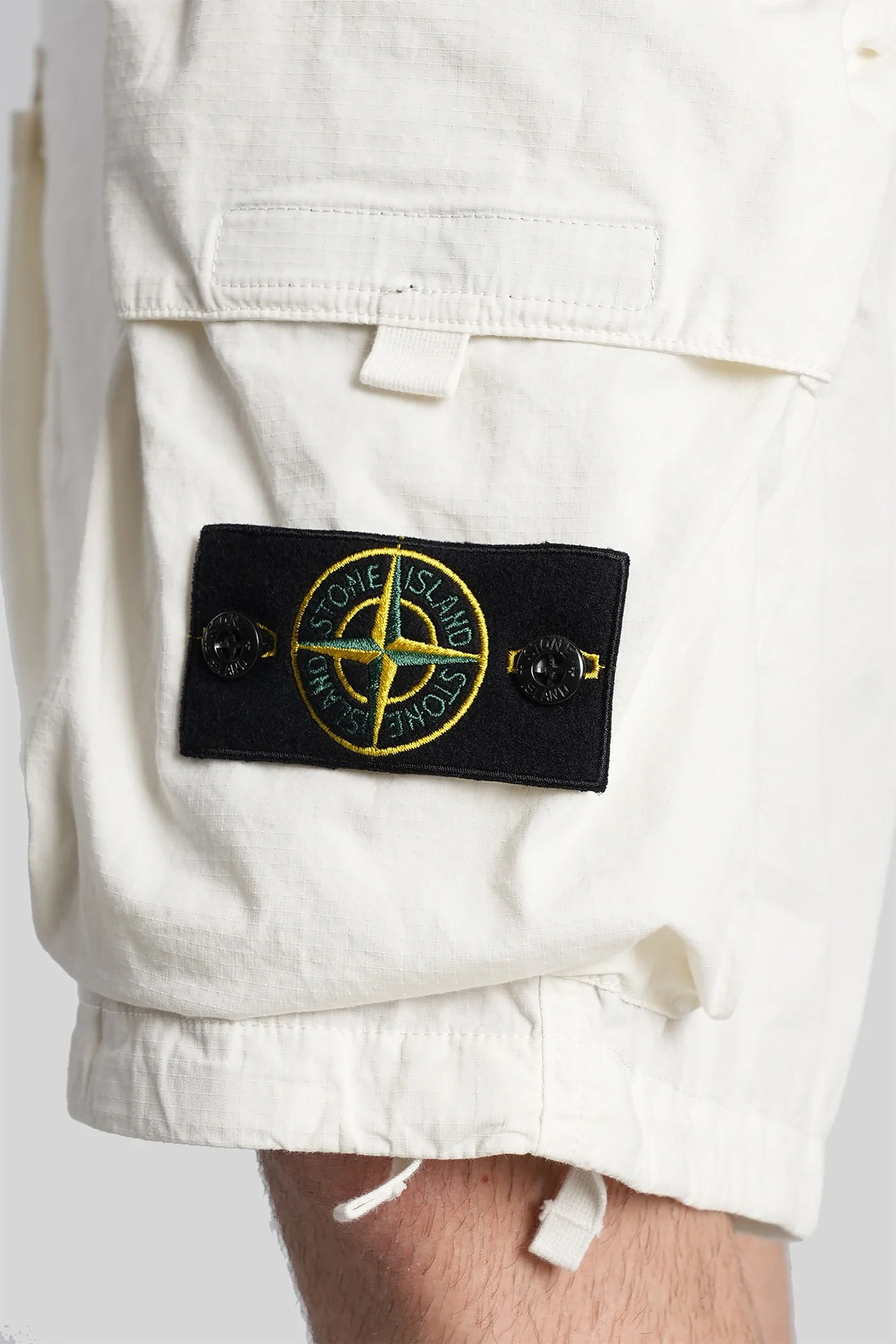 Shorts in white cotton - Image 5