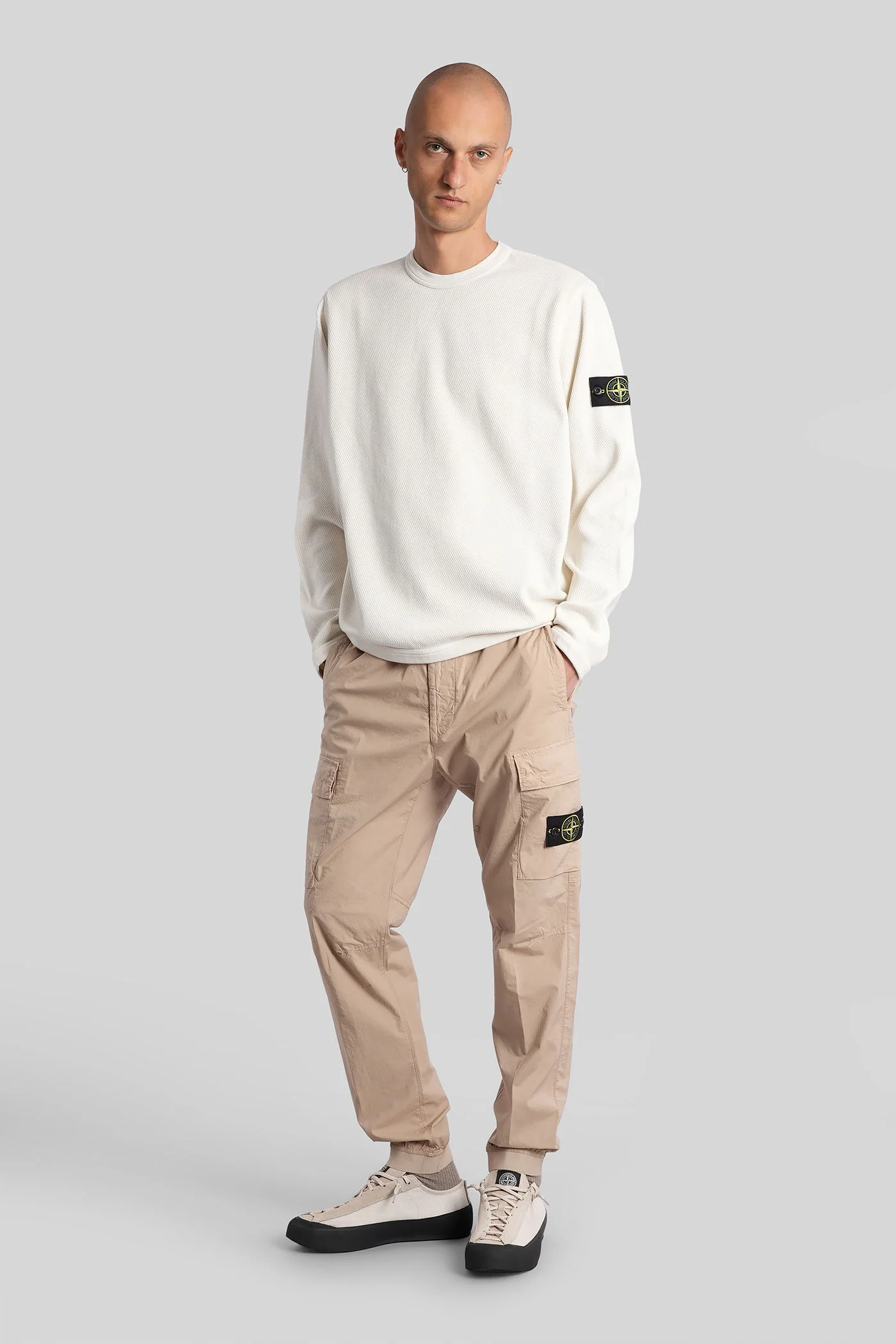 Sweatshirt in beige cotton - Image 2