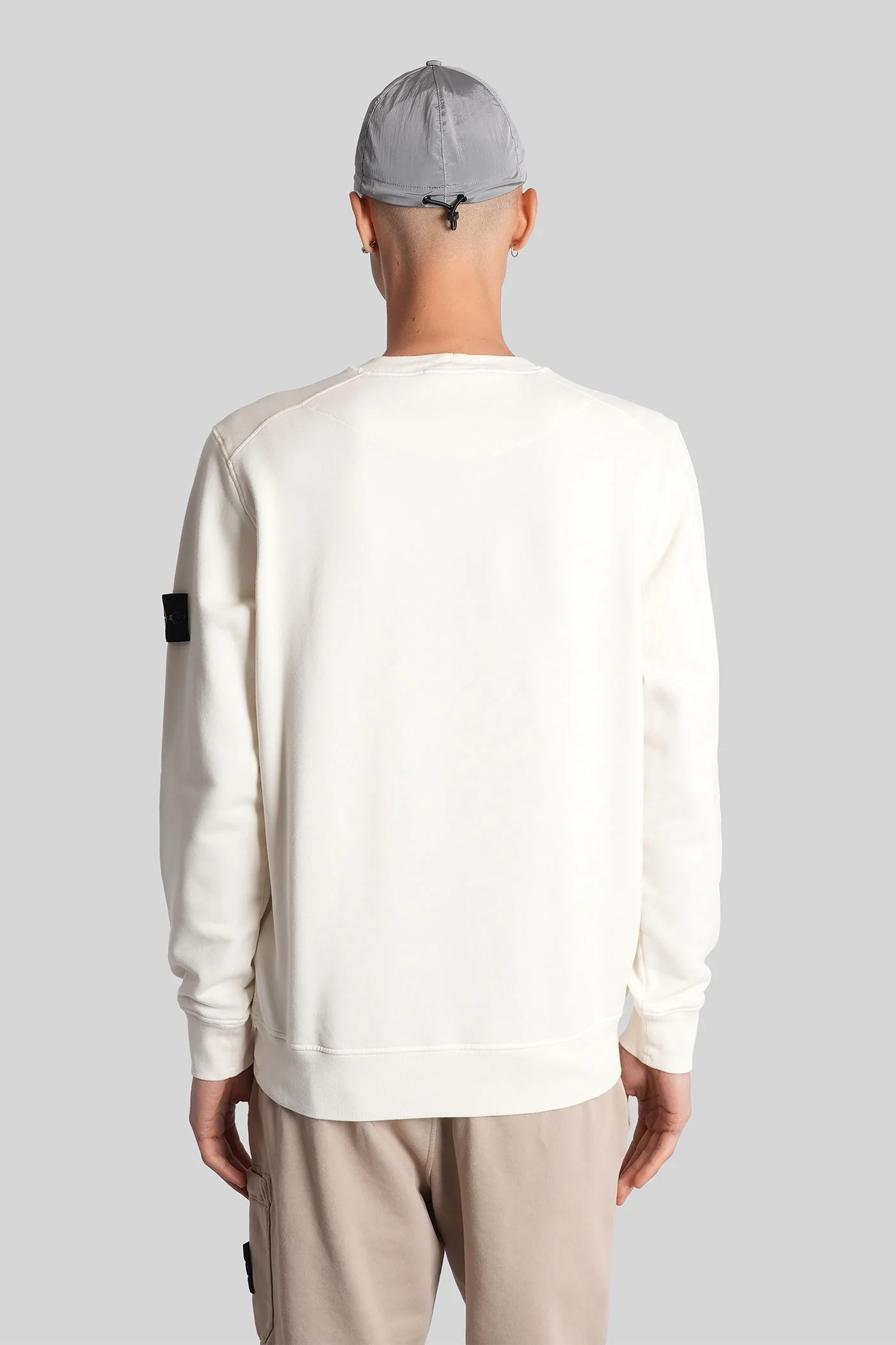 Sweatshirt in beige cotton - Image 3