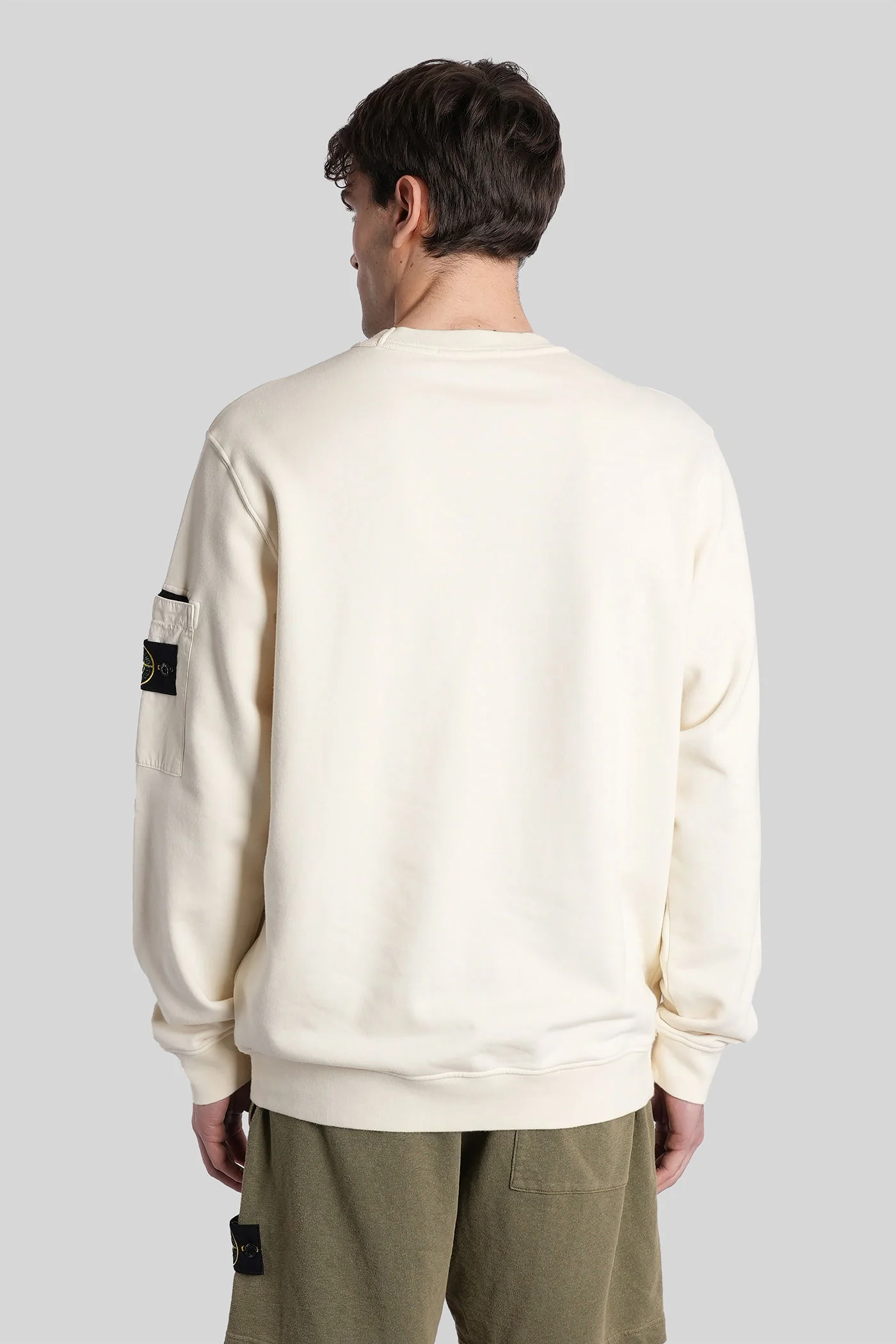 Sweatshirt in beige cotton - Image 3