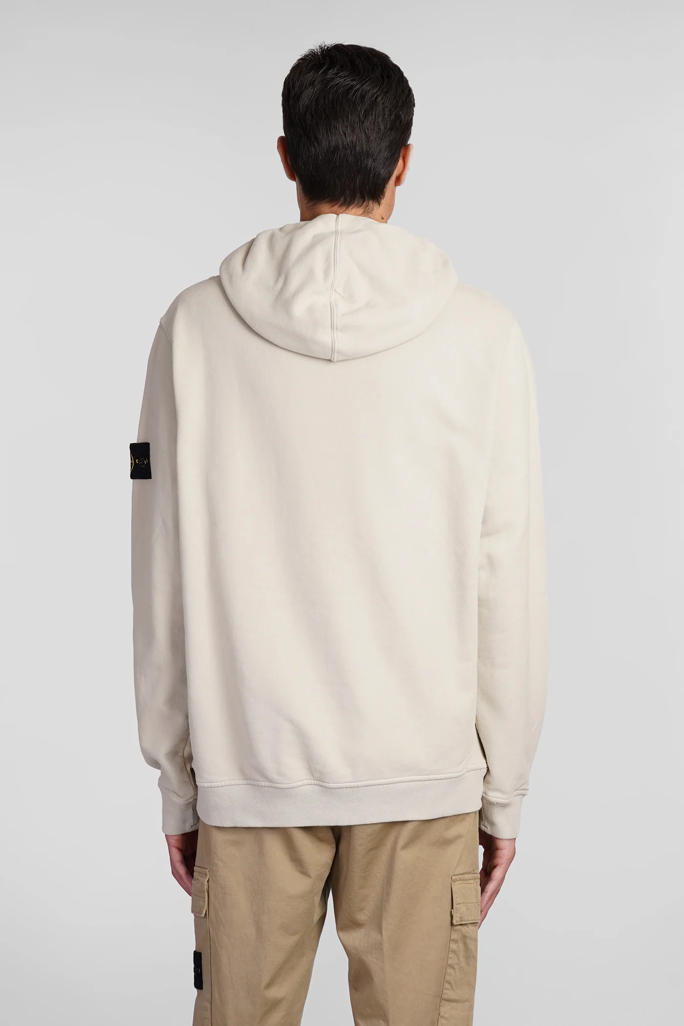 Sweatshirt in beige cotton - Image 3