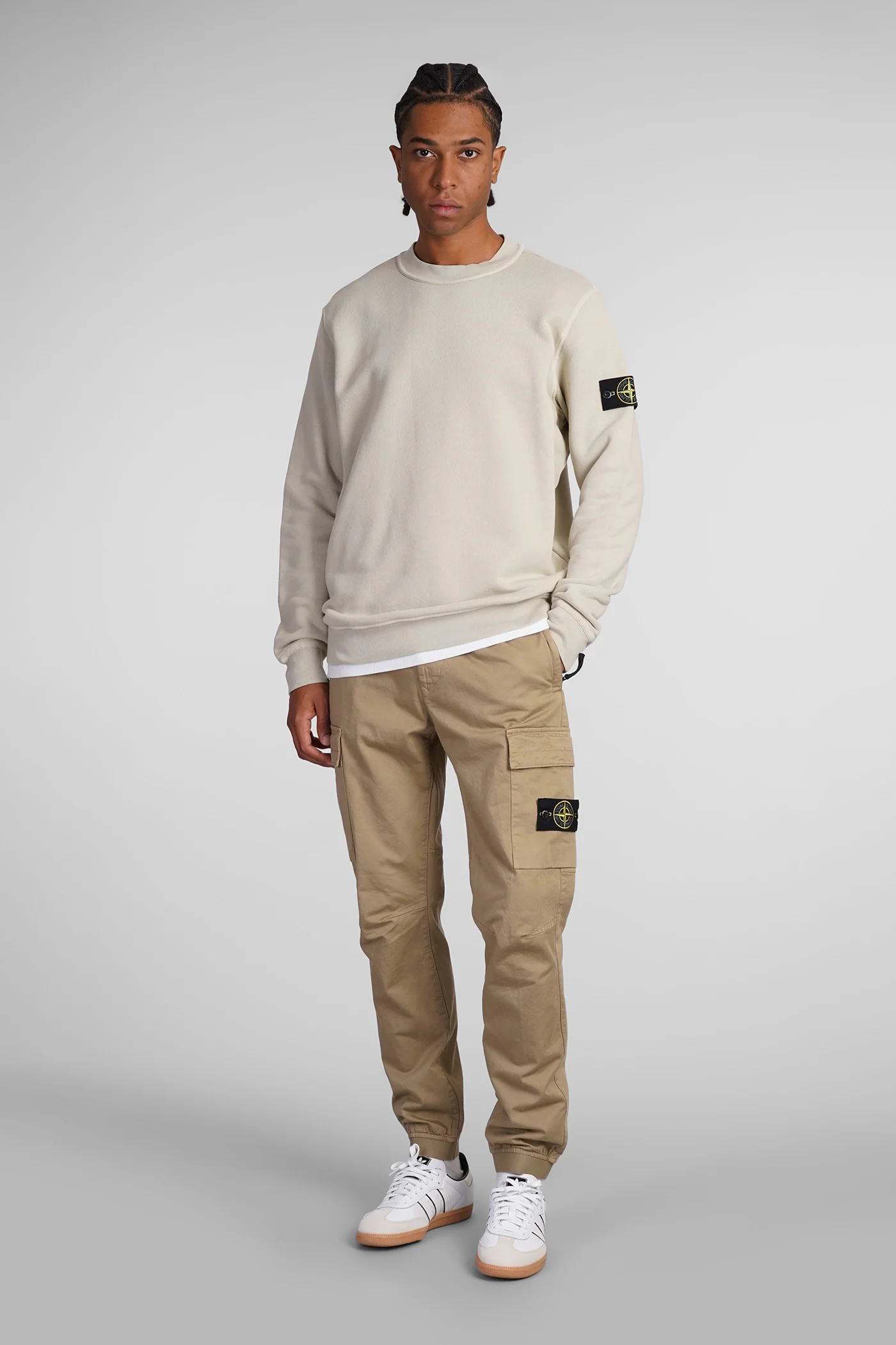 Sweatshirt in beige cotton - Image 2